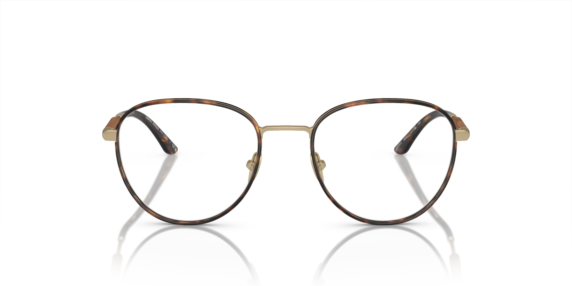 Giorgio Armani AR5137J 3002 Montature da vista Acciaio Oro Trasparente Pantos Normale - immagine 3