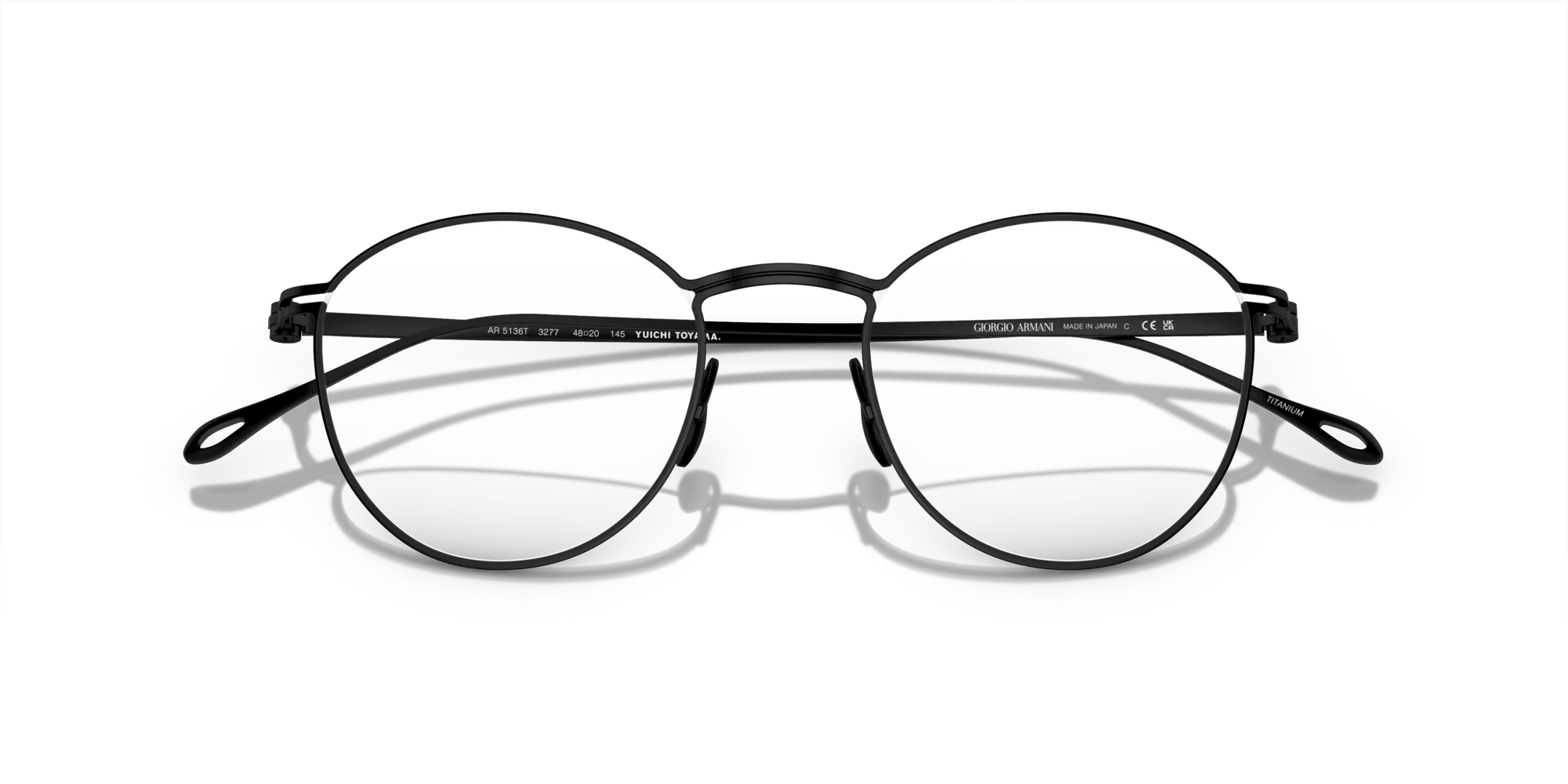 Giorgio Armani AR5136T 3277 Montature da vista Titanio Nero Pantos Normale - immagine 2
