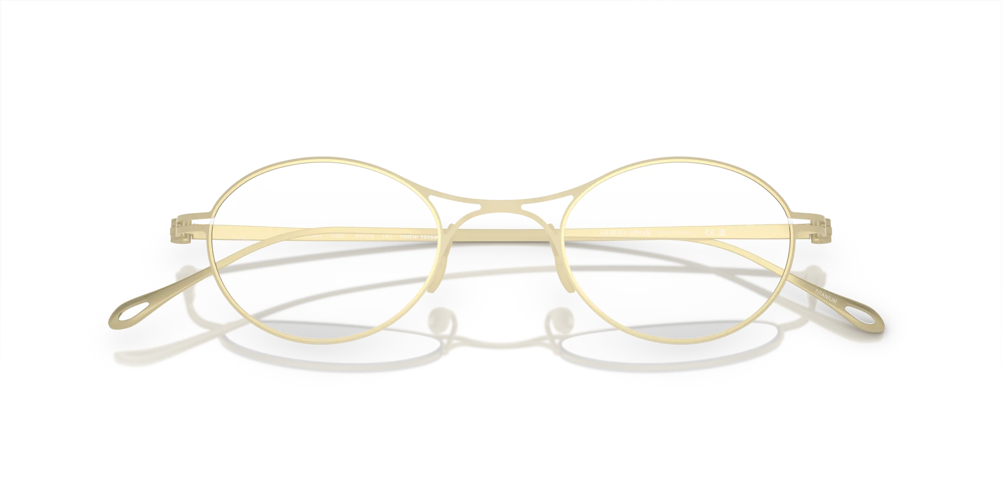 Giorgio Armani AR5135T 3355 Montature da vista Titanio Oro Rotonda Normale - immagine 2