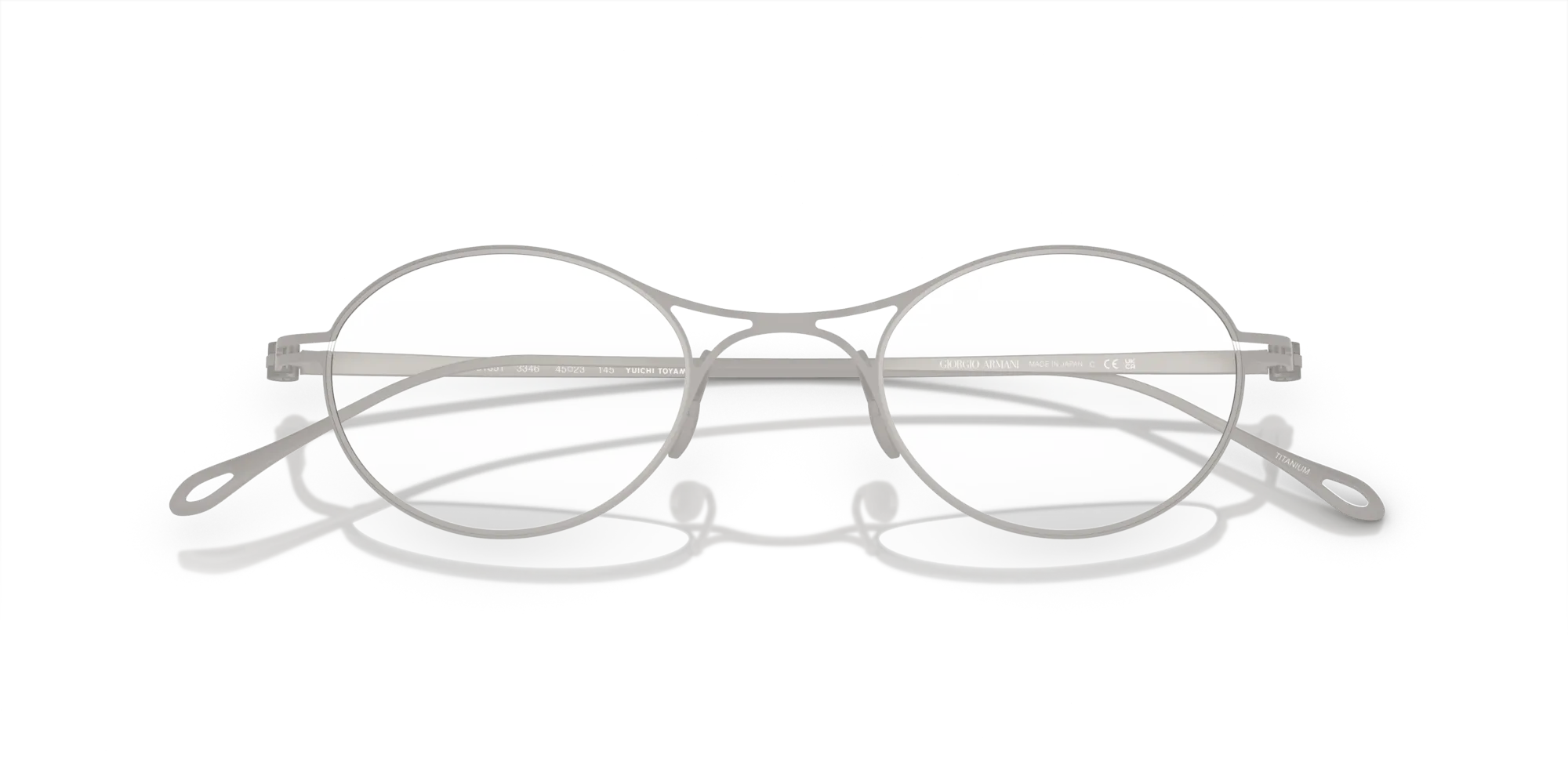 Giorgio Armani AR5135T 3346 Montature da vista Titanio Argento Rotonda Normale - immagine 2