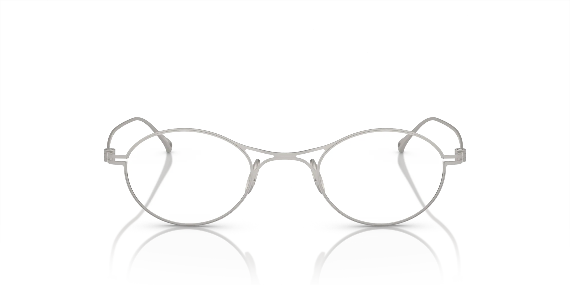 Giorgio Armani AR5135T 3346 Montature da vista Titanio Argento Rotonda Normale - immagine 3