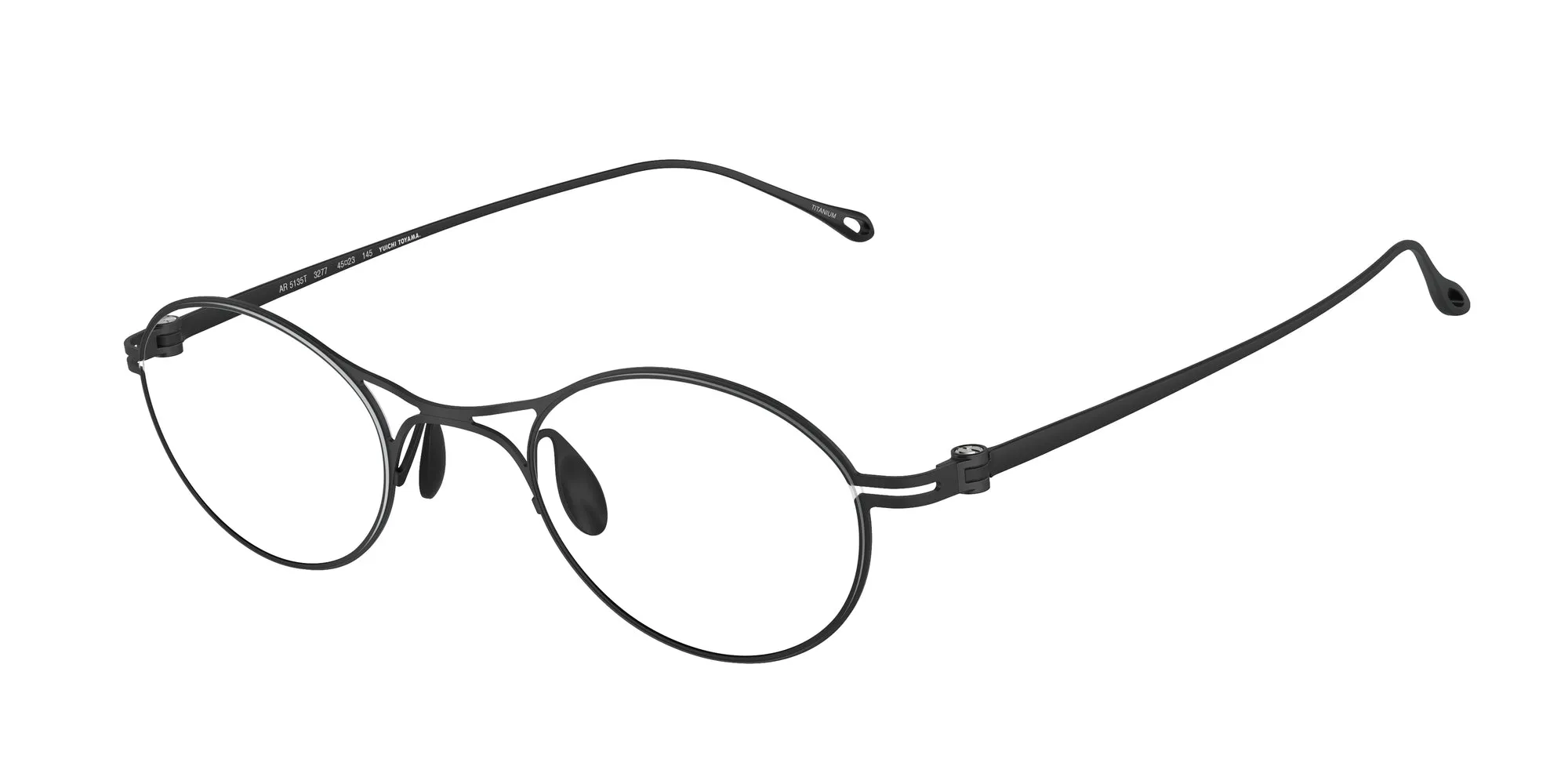 Giorgio Armani AR5135T 3277 Montature da vista Titanio Nero Rotonda Normale - immagine 1