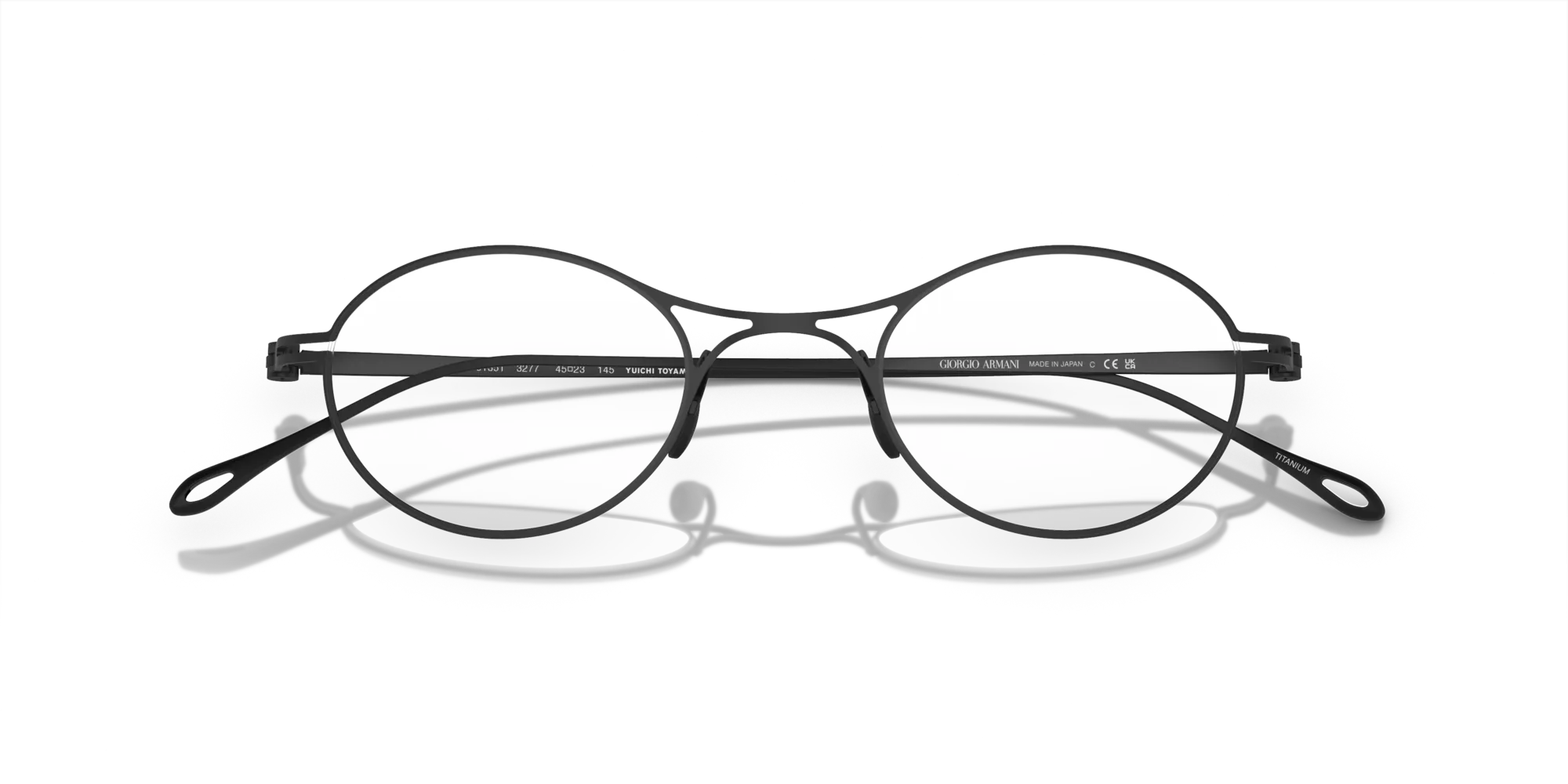 Giorgio Armani AR5135T 3277 Montature da vista Titanio Nero Rotonda Normale - immagine 2