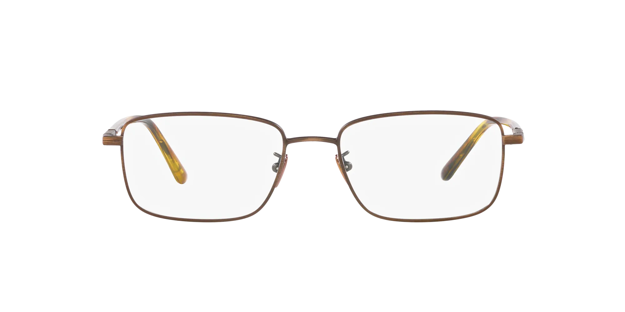 Giorgio Armani AR5133 3260 Montature da vista Acciaio Marrone Trasparente Squadrata Normale - immagine 2