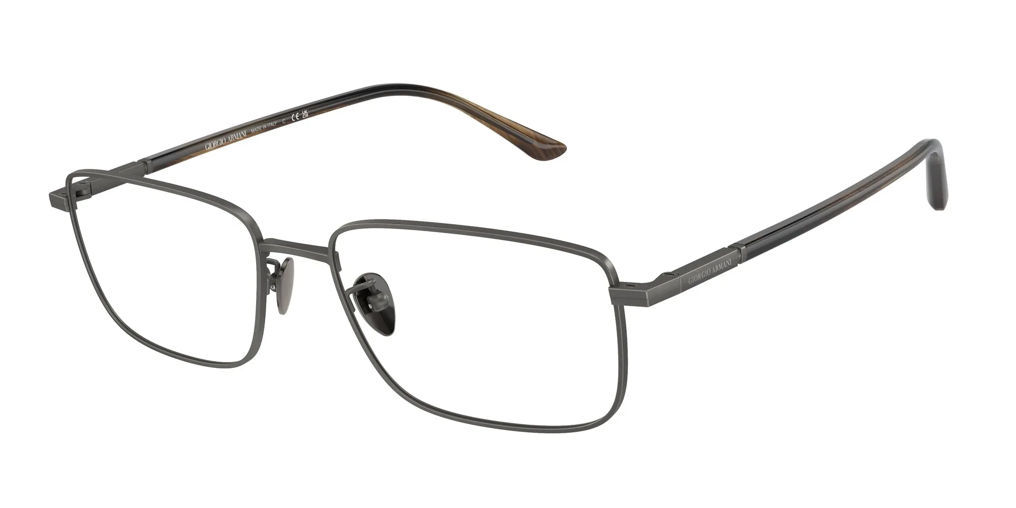 Giorgio Armani AR5133 3259 Montature da vista Acciaio Grigio Trasparente Squadrata Normale - immagine 1