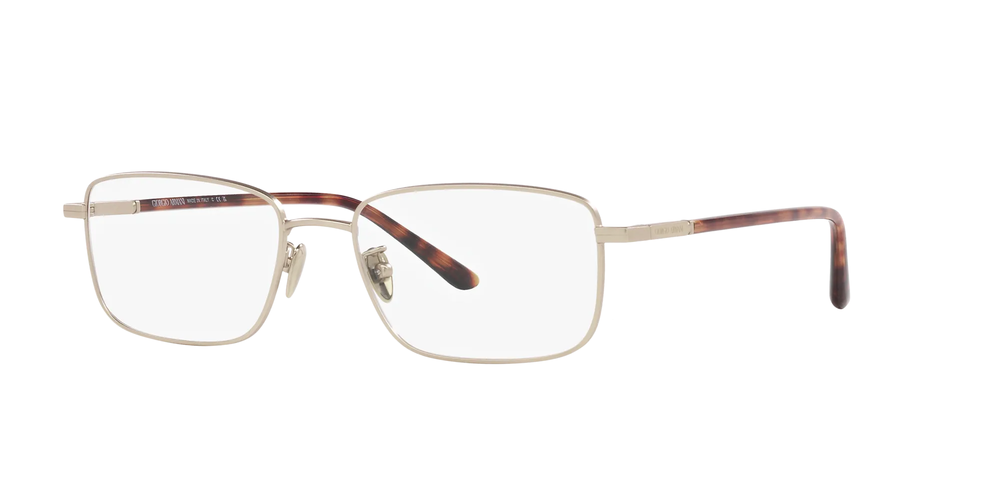 Giorgio Armani AR5133 3002 Montature da vista Acciaio Oro Trasparente Squadrata Normale - immagine 3