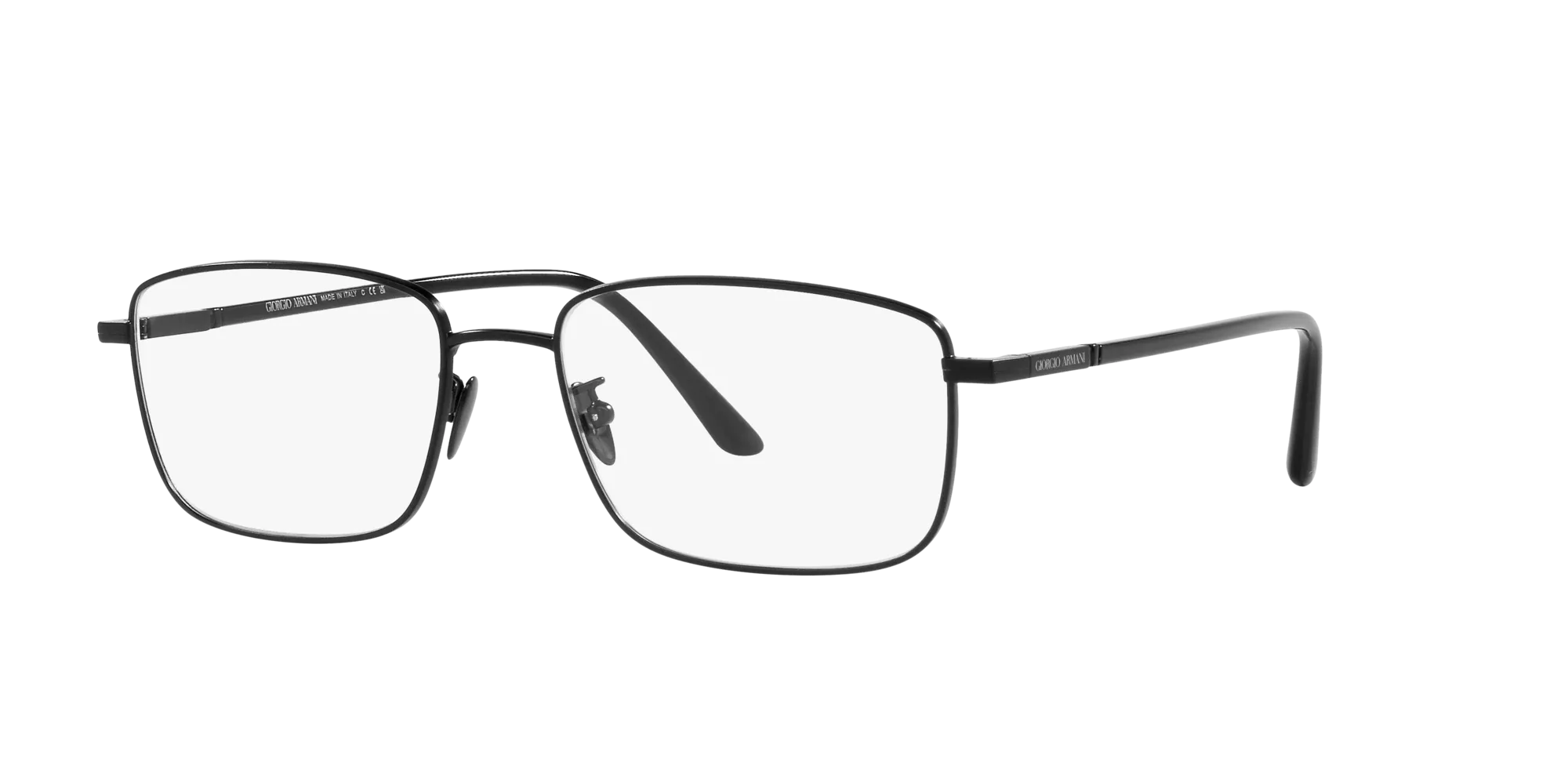 Giorgio Armani AR5133 3001 Montature da vista Acciaio Nero Trasparente Squadrata Normale - immagine 3