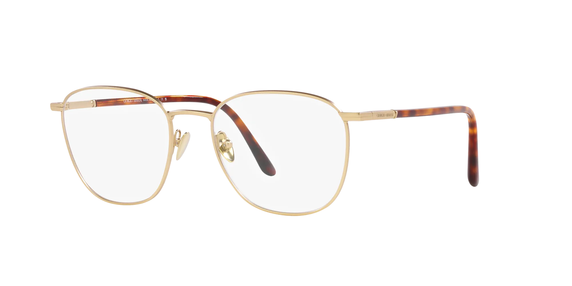 Giorgio Armani AR5132 3002 Montature da vista Acciaio Oro Trasparente Squadrata Normale - immagine 3