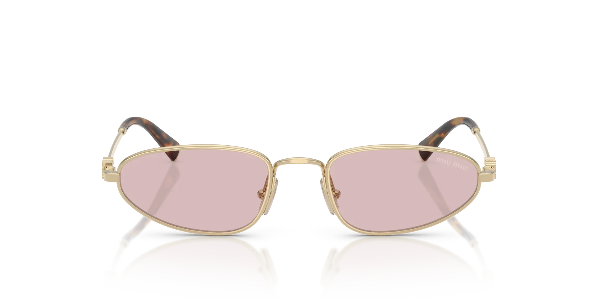 Miu Miu MU A52S ZVN4I0 Occhiali da sole Metallo Oro Rosa Geometrica Normale - immagine 3