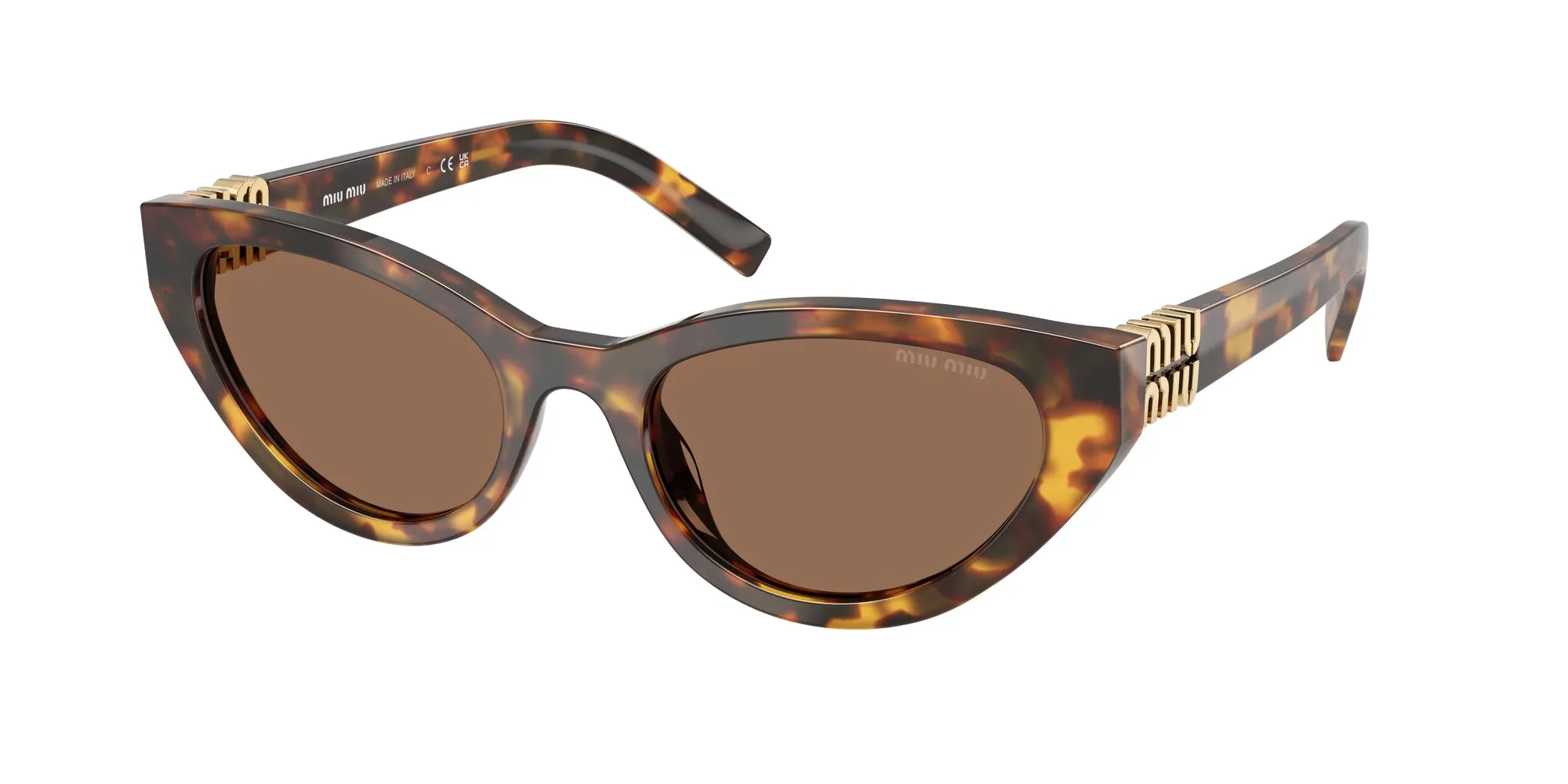 Miu Miu MU A04S 14L60M Occhiali da sole Acetato Tartaruga Marrone Farfalla Normale - immagine 1
