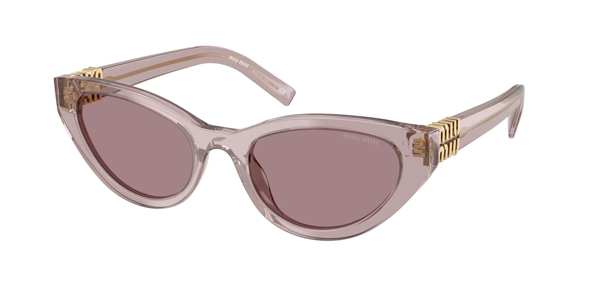 Miu Miu MU A04S 12W20I Occhiali da sole Acetato Viola Marrone Farfalla Normale - immagine 1