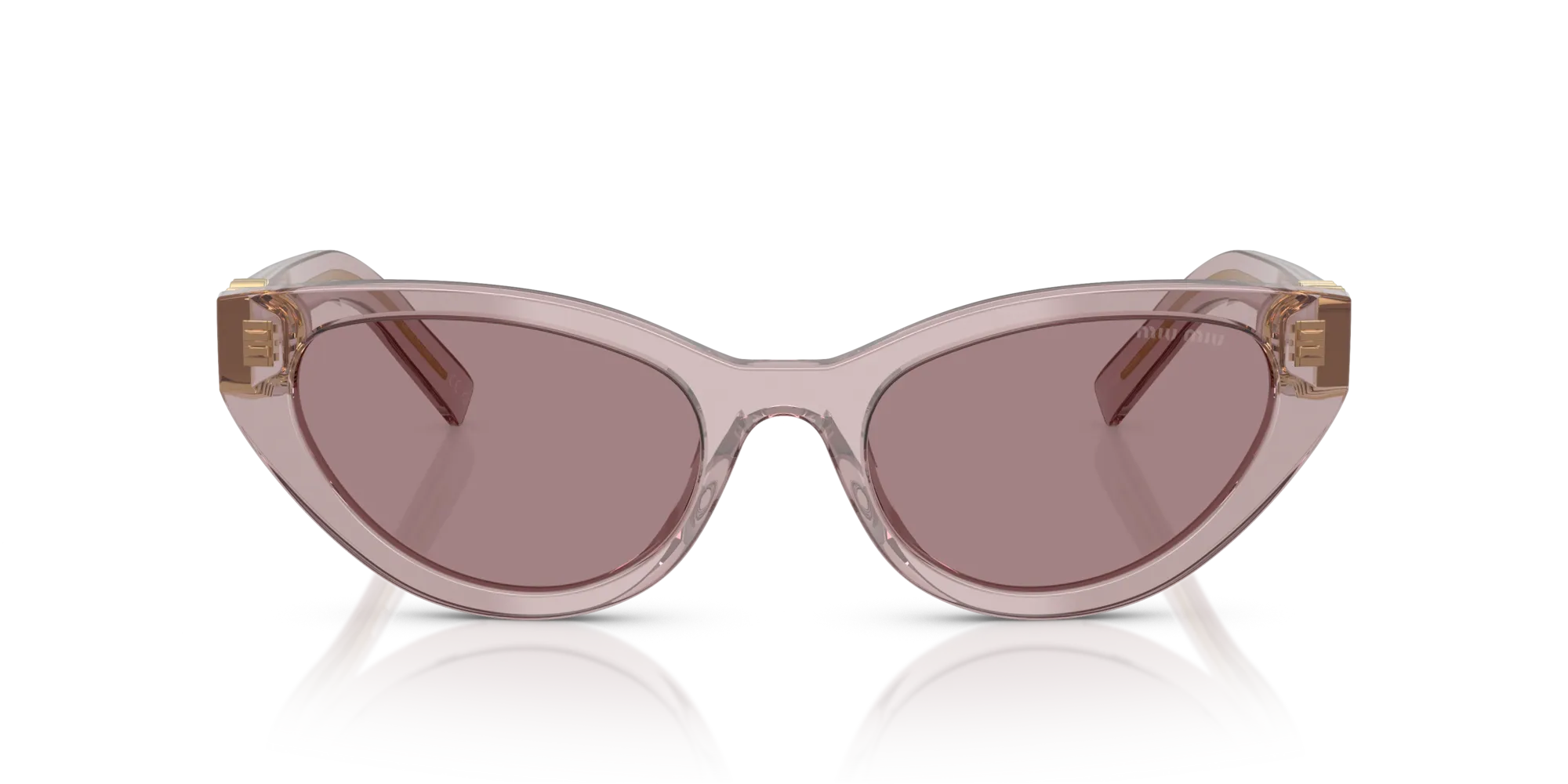 Miu Miu MU A04S 12W20I Occhiali da sole Acetato Viola Marrone Farfalla Normale - immagine 3