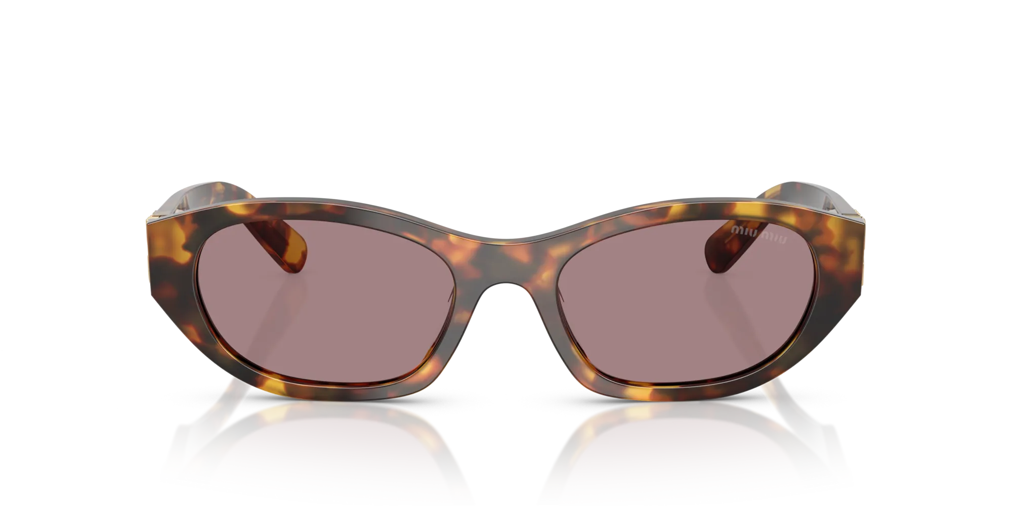 Miu Miu MU A03S 14L20I Occhiali da sole Acetato Tartaruga Marrone Geometrica Normale - immagine 3
