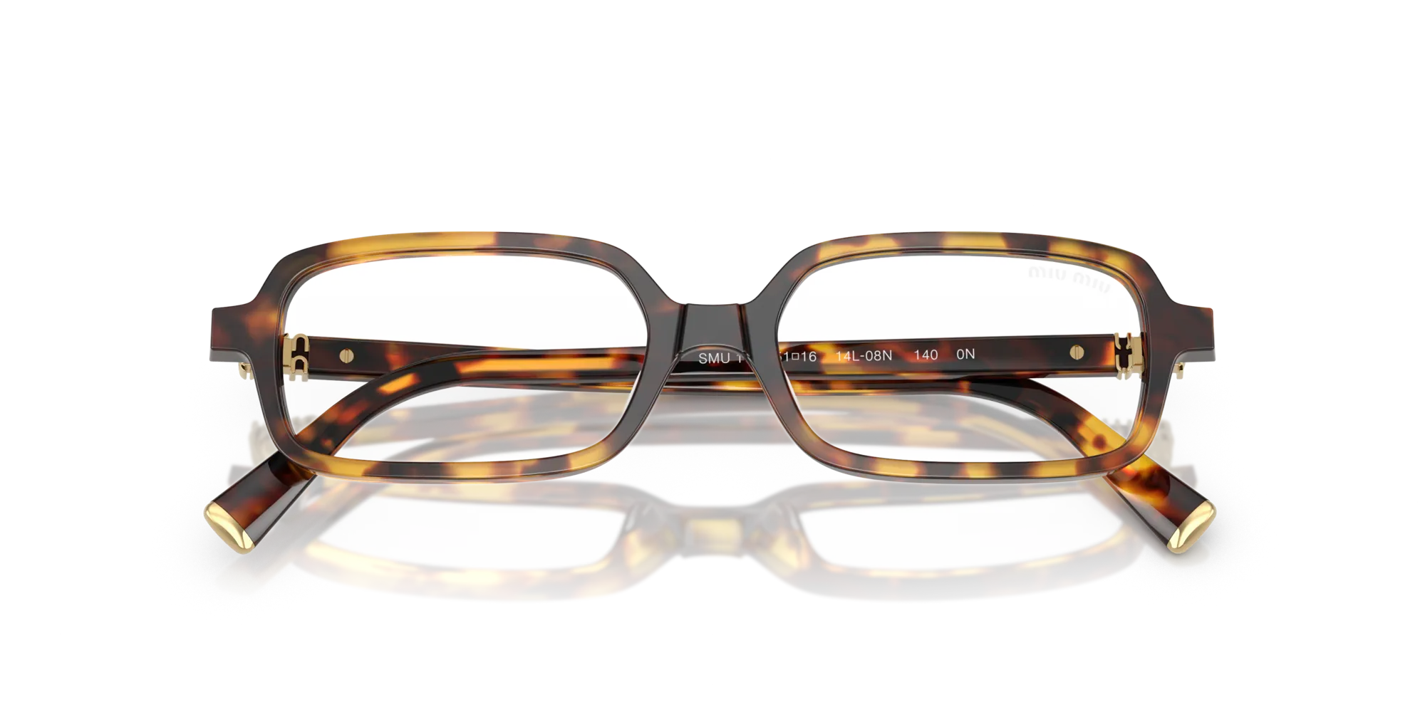 Miu Miu MU 11ZS 14L08N Occhiali da sole Acetato Tartaruga Trasparente Squadrata Normale - immagine 2