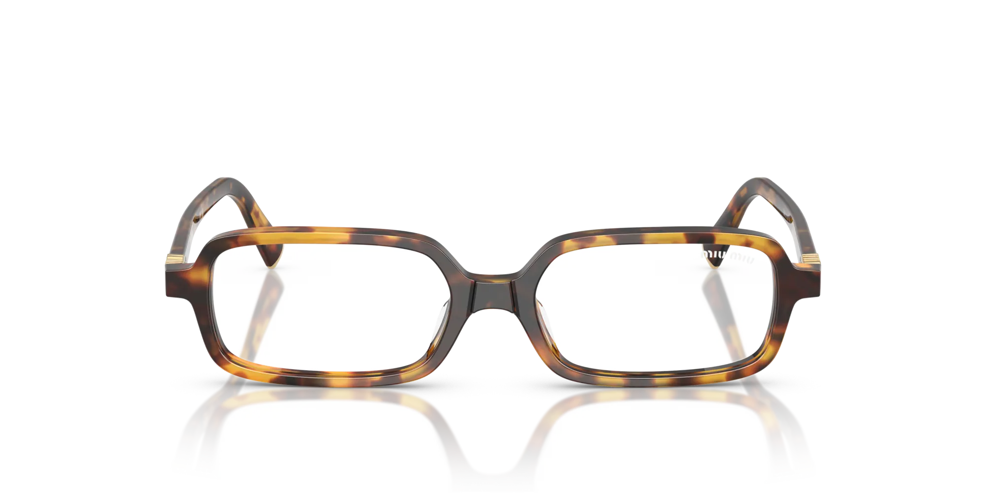 Miu Miu MU 11ZS 14L08N Occhiali da sole Acetato Tartaruga Trasparente Squadrata Normale - immagine 3