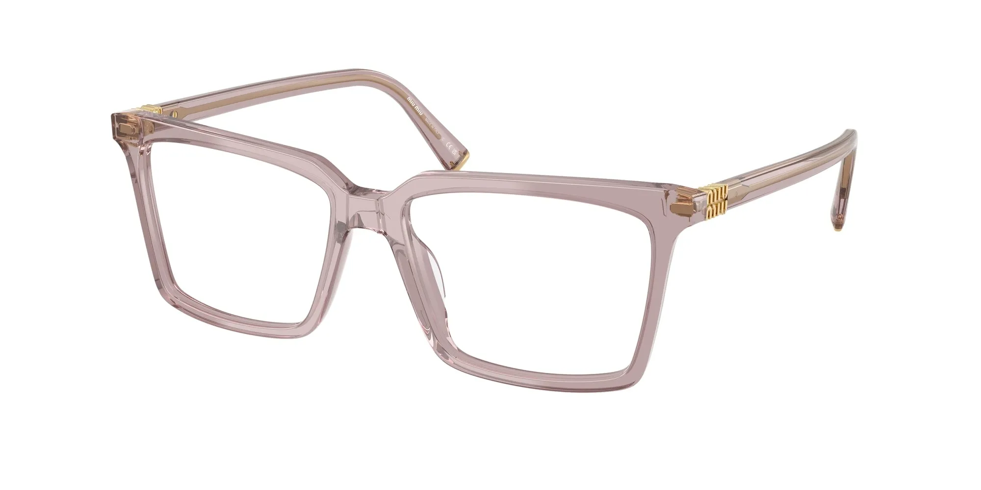 Miu Miu MU 08XV 12W1O1 Montature da vista Acetato Viola Trasparente Squadrata Normale - immagine 1