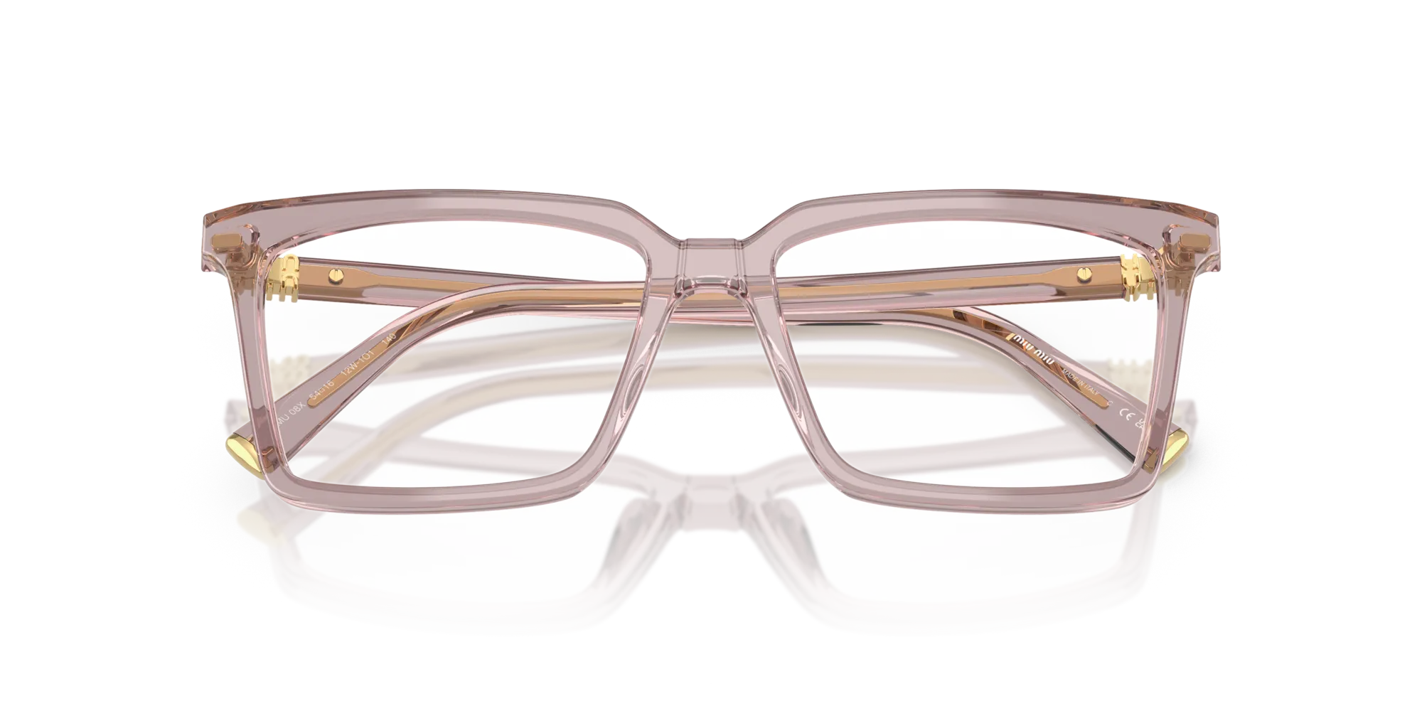 Miu Miu MU 08XV 12W1O1 Montature da vista Acetato Viola Squadrata Normale - immagine 2