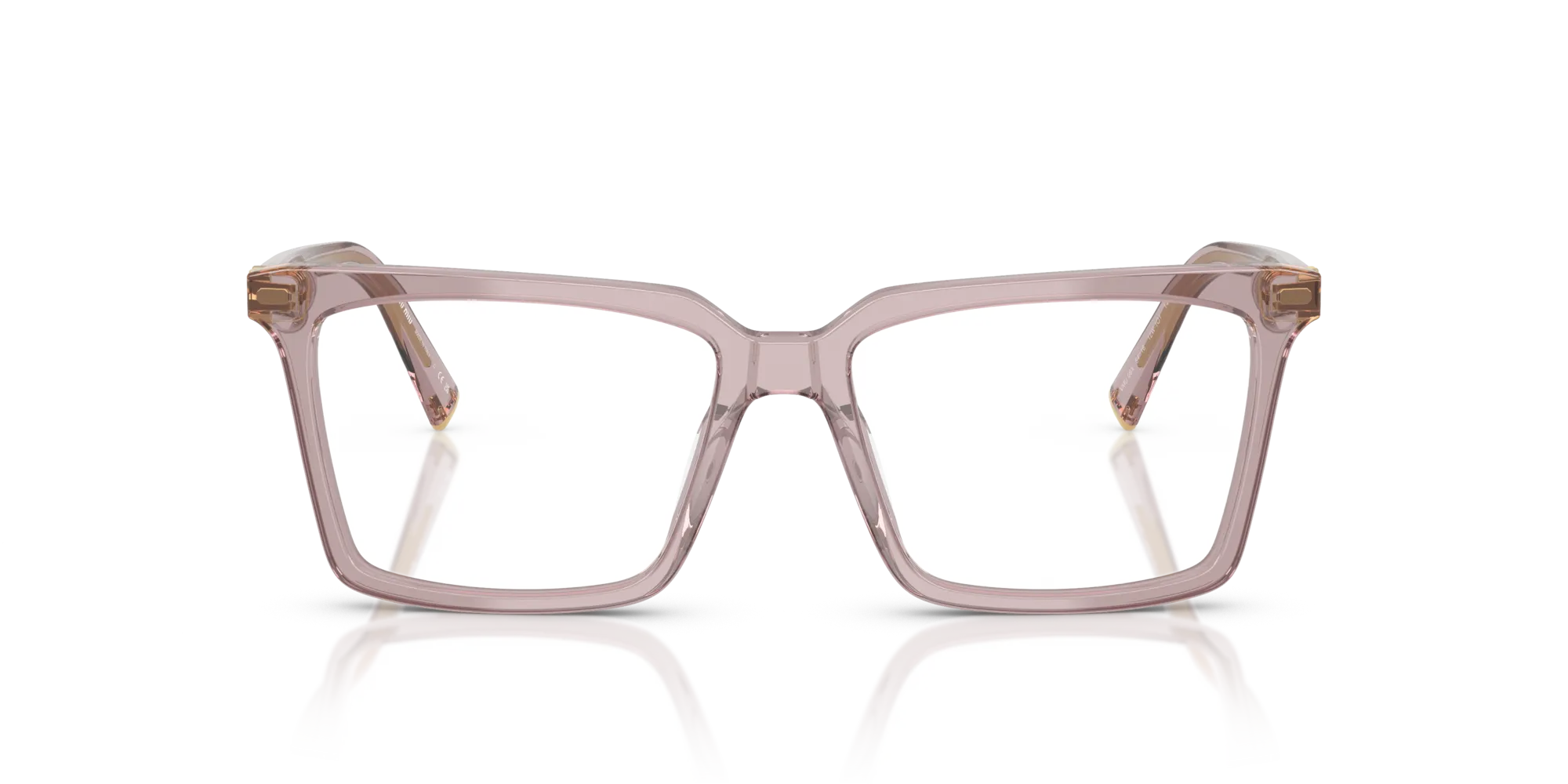 Miu Miu MU 08XV 12W1O1 Montature da vista Acetato Viola Squadrata Normale - immagine 3