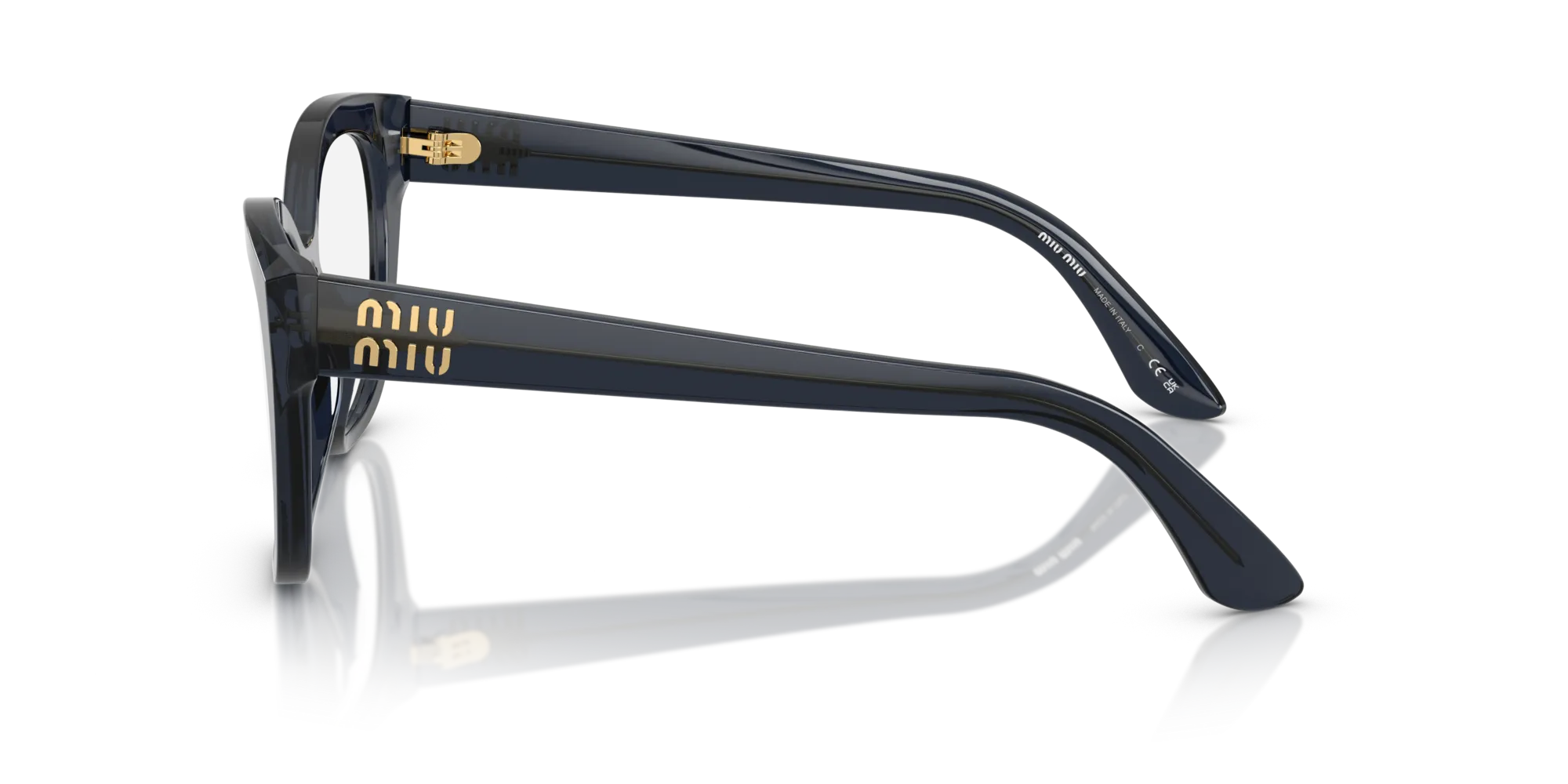 Miu Miu MU 05XV 08Q1O1 Montature da vista Acetato Blu Squadrata Normale - immagine 4