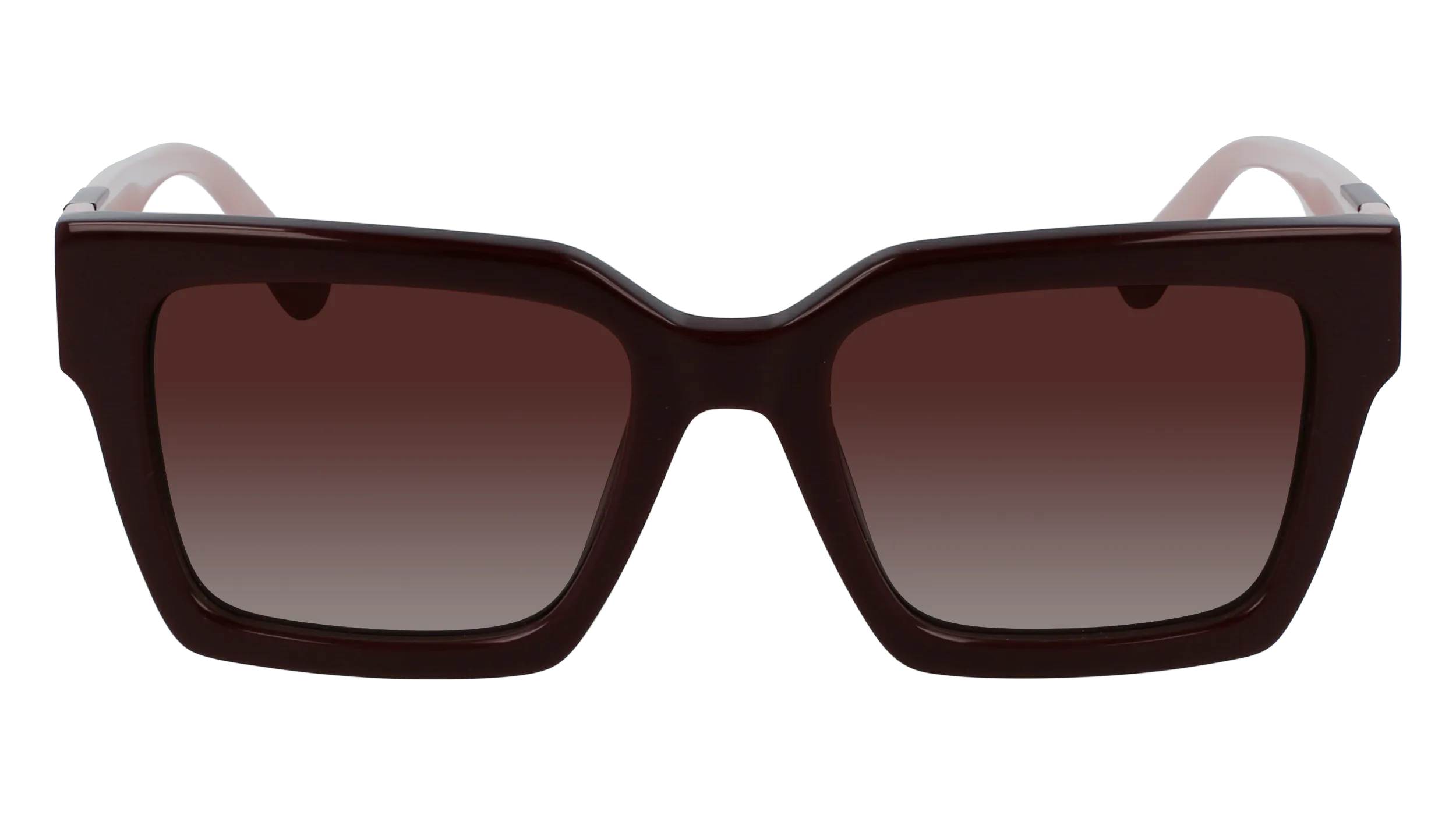 Karl Lagerfeld KL6057S 605 Occhiali da sole Acetato Bordeaux Marrone Squadrata Normale Fotocromatiche - immagine 2
