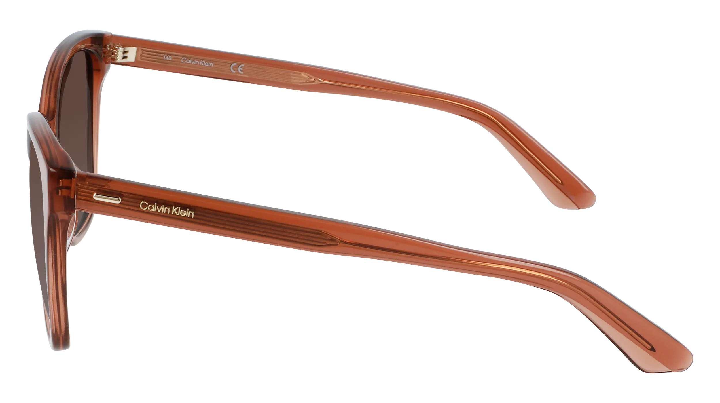 Calvin Klein CK21529S 601 Occhiali da sole Acetato Rosso Marrone Squadrata Fotocromatiche Fotocromatiche - immagine 3