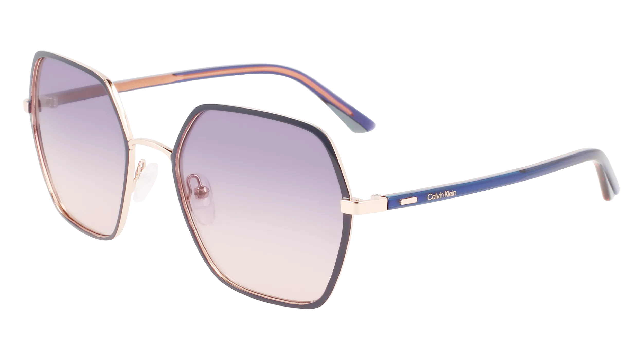 Calvin Klein CK21131S 438 Occhiali da sole Metallo Blu Blu Squadrata Normale Fotocromatiche - immagine 1
