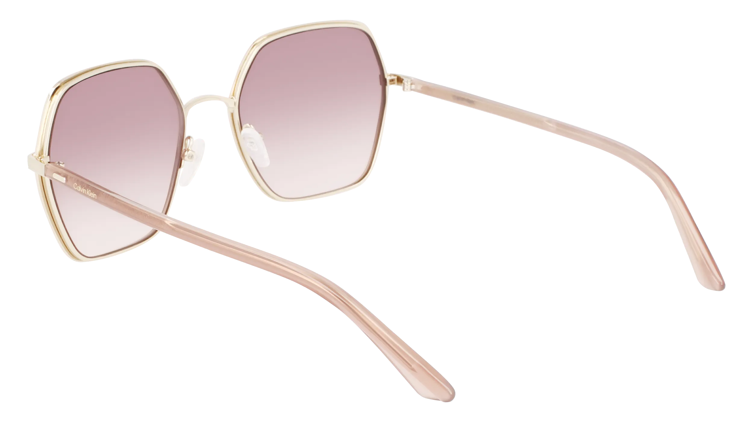 Calvin Klein CK21131S 208 Occhiali da sole Metallo Beige Grigio Squadrata Normale Fotocromatiche - immagine 3