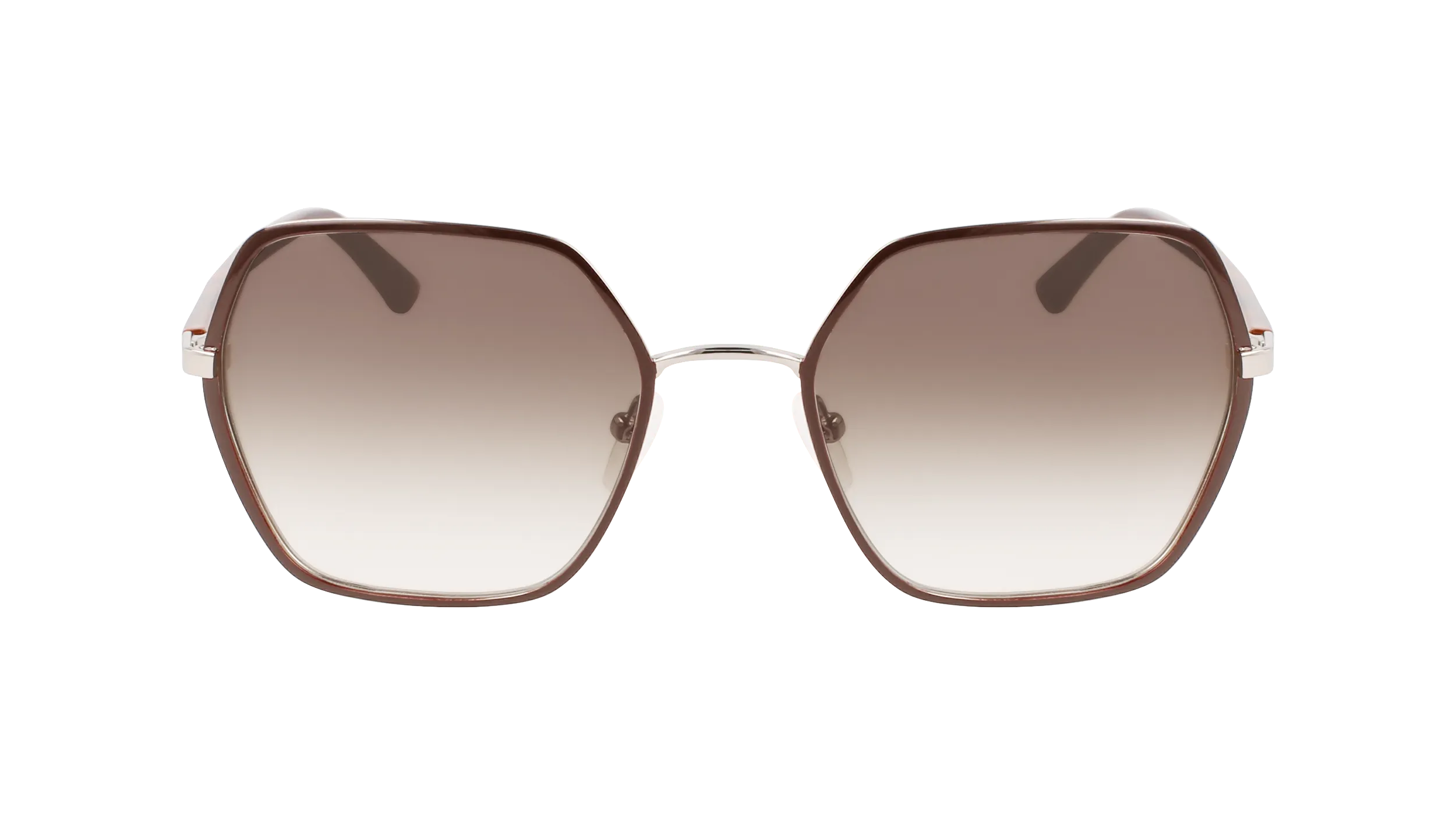 Calvin Klein CK21131S 200 Occhiali da sole Metallo Marrone Marrone Squadrata Normale Fotocromatiche - immagine 2