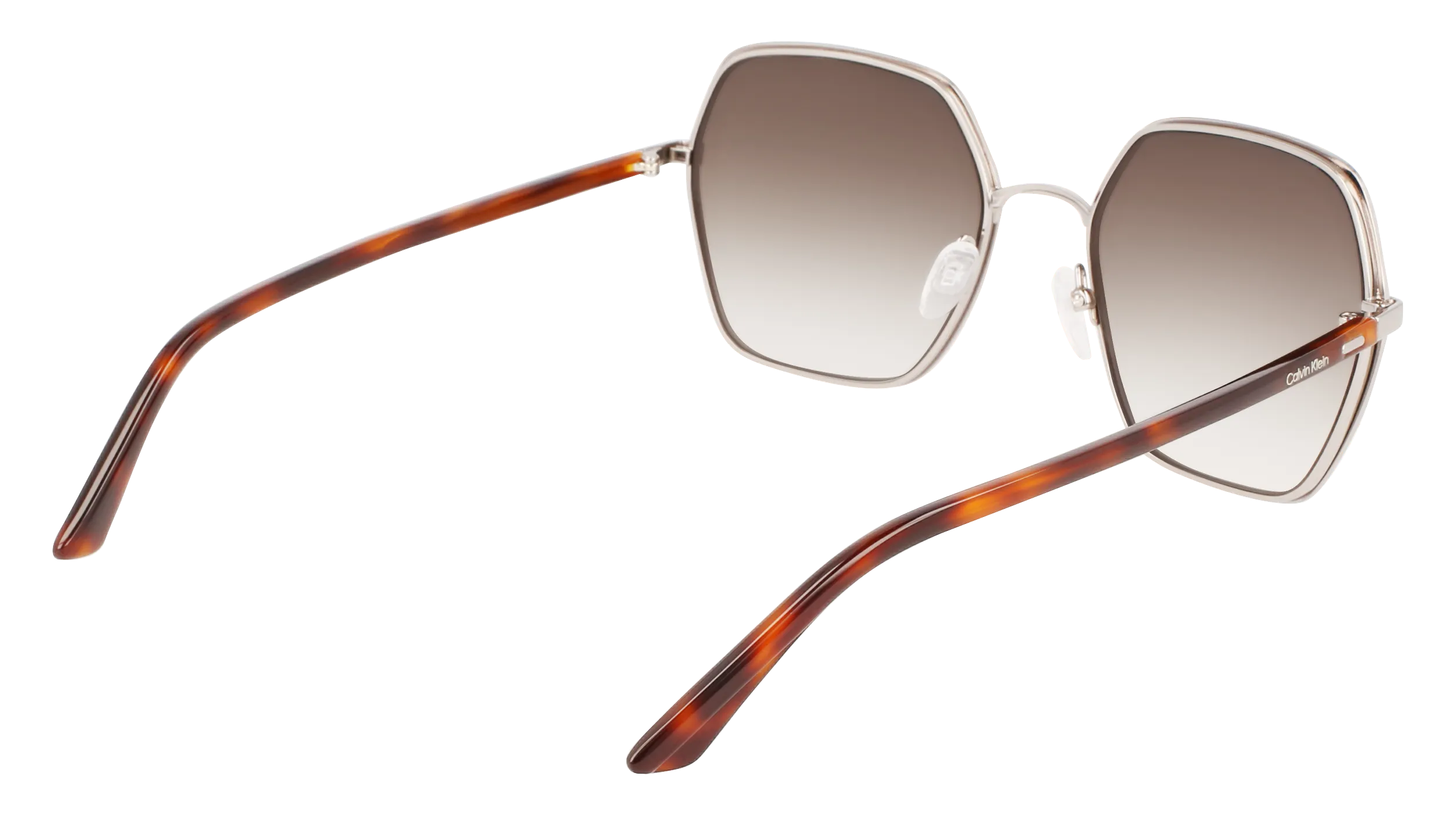 Calvin Klein CK21131S 200 Occhiali da sole Metallo Marrone Marrone Squadrata Normale Fotocromatiche - immagine 4