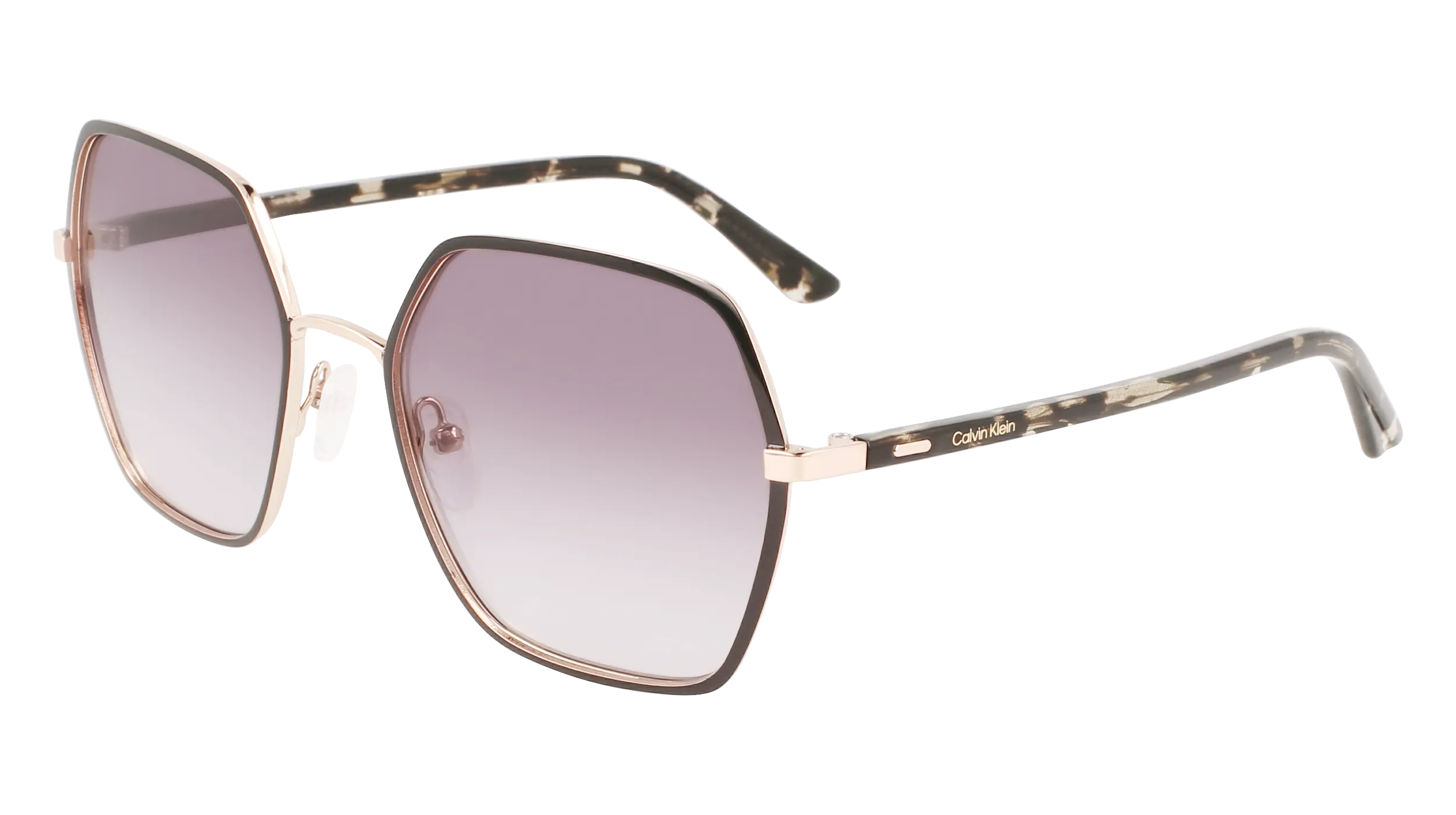 Calvin Klein CK21131S 001 Occhiali da sole Metallo Nero Viola Squadrata Normale Fotocromatiche - immagine 1