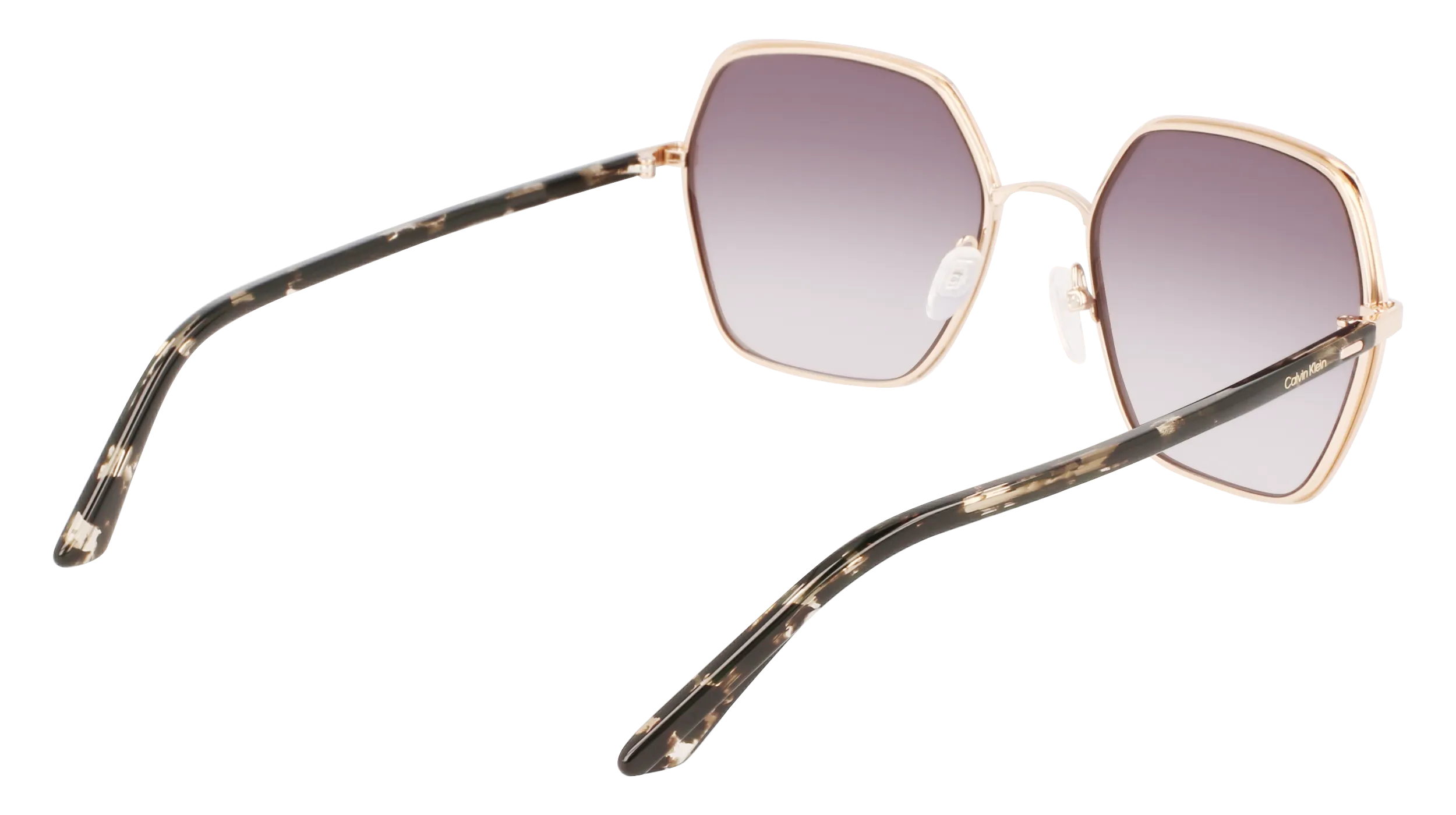 Calvin Klein CK21131S 001 Occhiali da sole Metallo Nero Viola Squadrata Normale Fotocromatiche - immagine 4