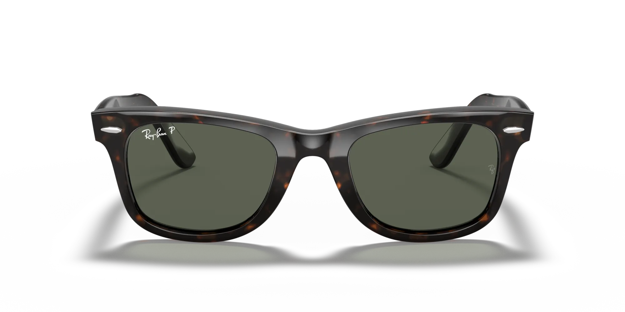 Ray - Ban RB2140 WAYFARER 902/58 Occhiali da sole Acetato Tartaruga Verde Squadrata Polarizzata - immagine 3