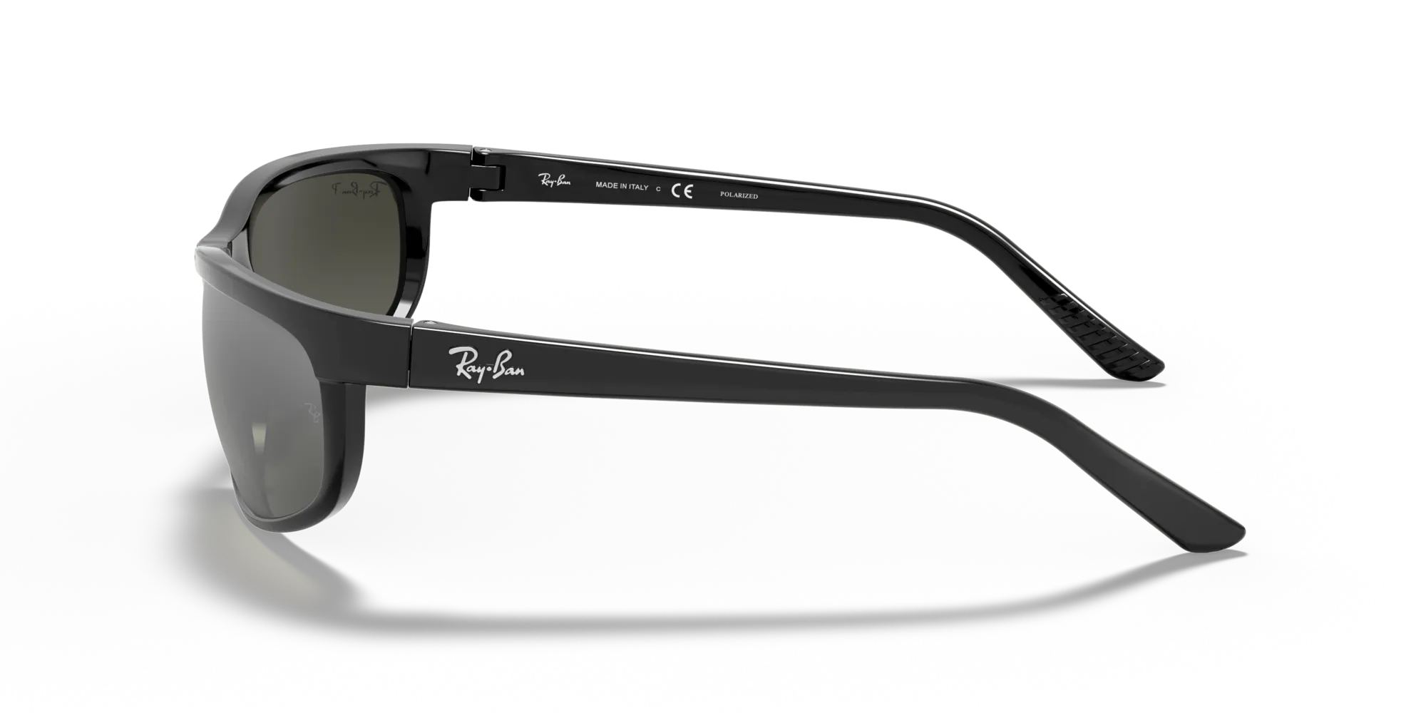 Ray - Ban RB2027 PREDATOR 2 601/W1 Occhiali da sole Nylon Nero Grigio Squadrata Polarizzata - immagine 4