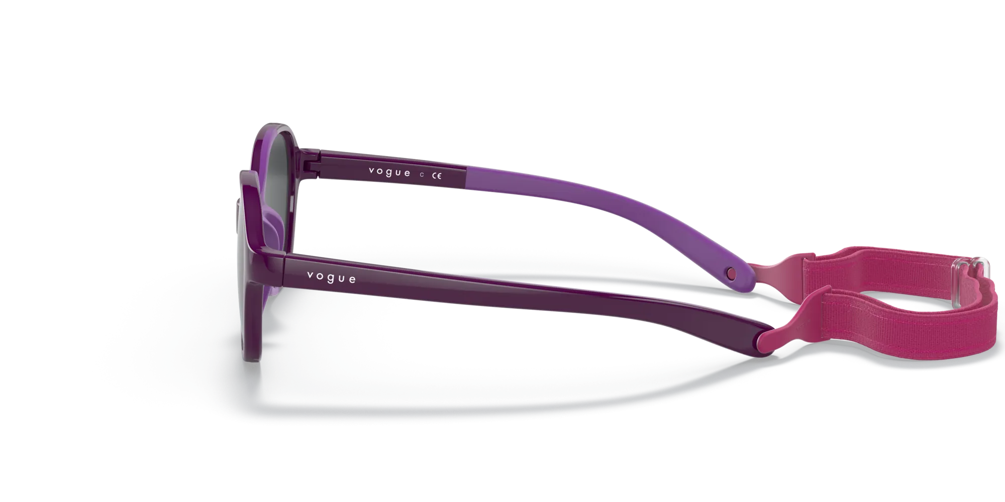 VOGUE EYEWEAR VJ2012 297687 Occhiali da sole bambino Iniettato Viola Grigio Pillow Normale - immagine 4