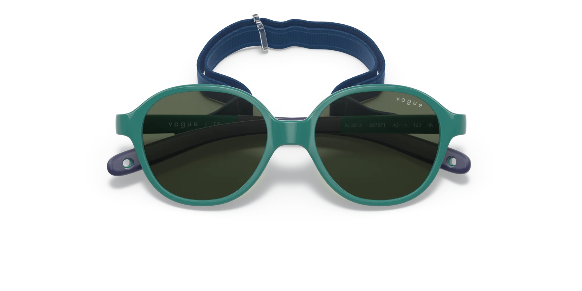 VOGUE EYEWEAR VJ2012 297571 Occhiali da sole Iniettato Verde Verde Pillow Normale - immagine 2
