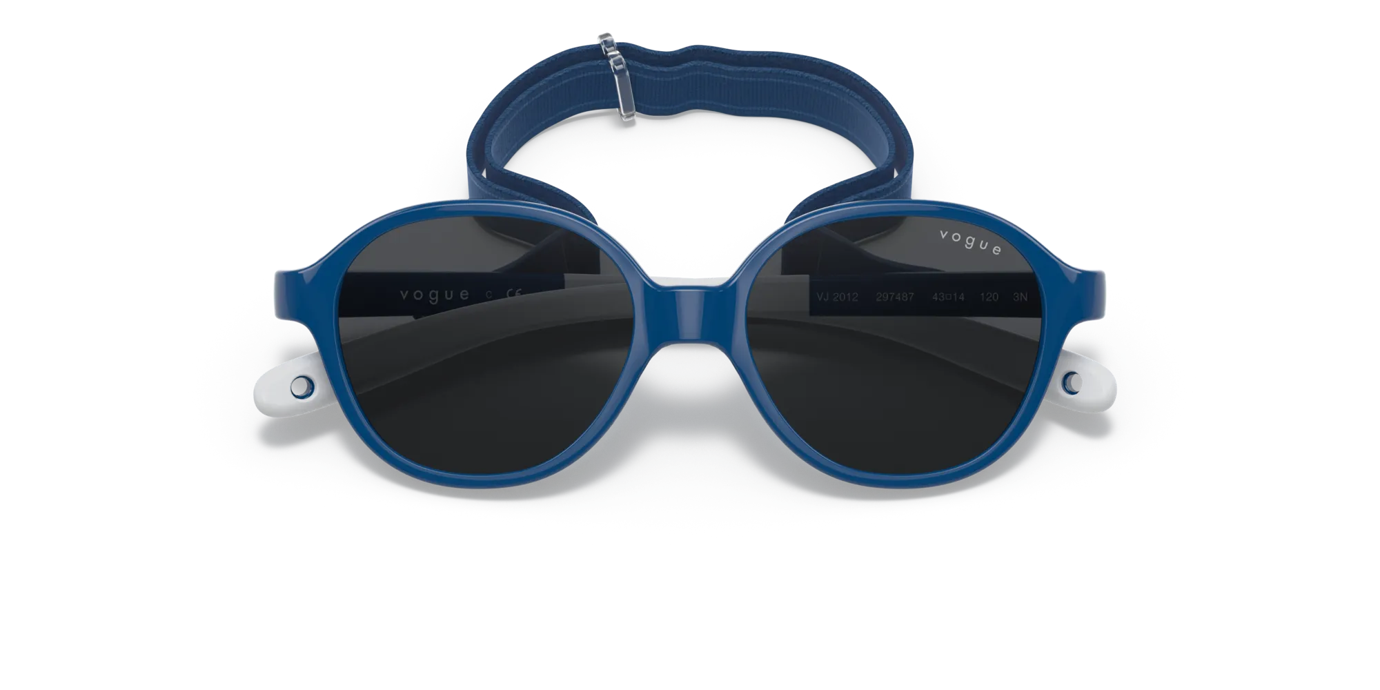 VOGUE EYEWEAR VJ2012 297487 Occhiali da sole bambino Iniettato Blu Grigio Pillow Normale - immagine 2