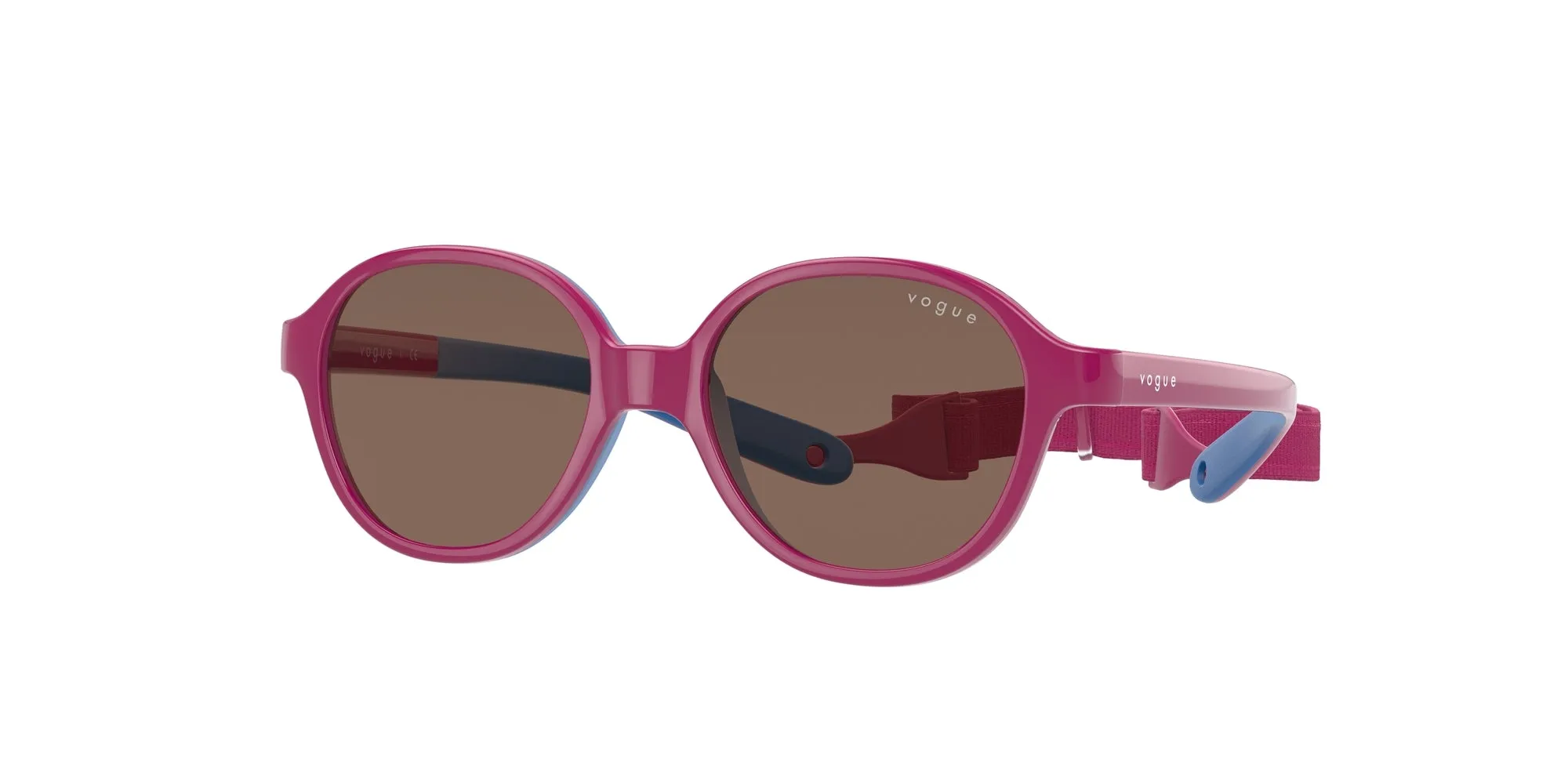 VOGUE EYEWEAR VJ2012 256873 Occhiali da sole bambino Iniettato Rosa Marrone Pillow Normale - immagine 1