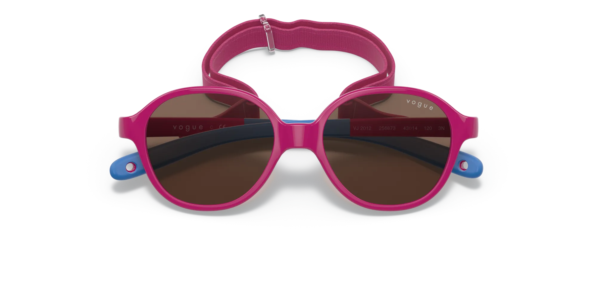 VOGUE EYEWEAR VJ2012 256873 Occhiali da sole bambino Iniettato Rosa Marrone Pillow Normale - immagine 2