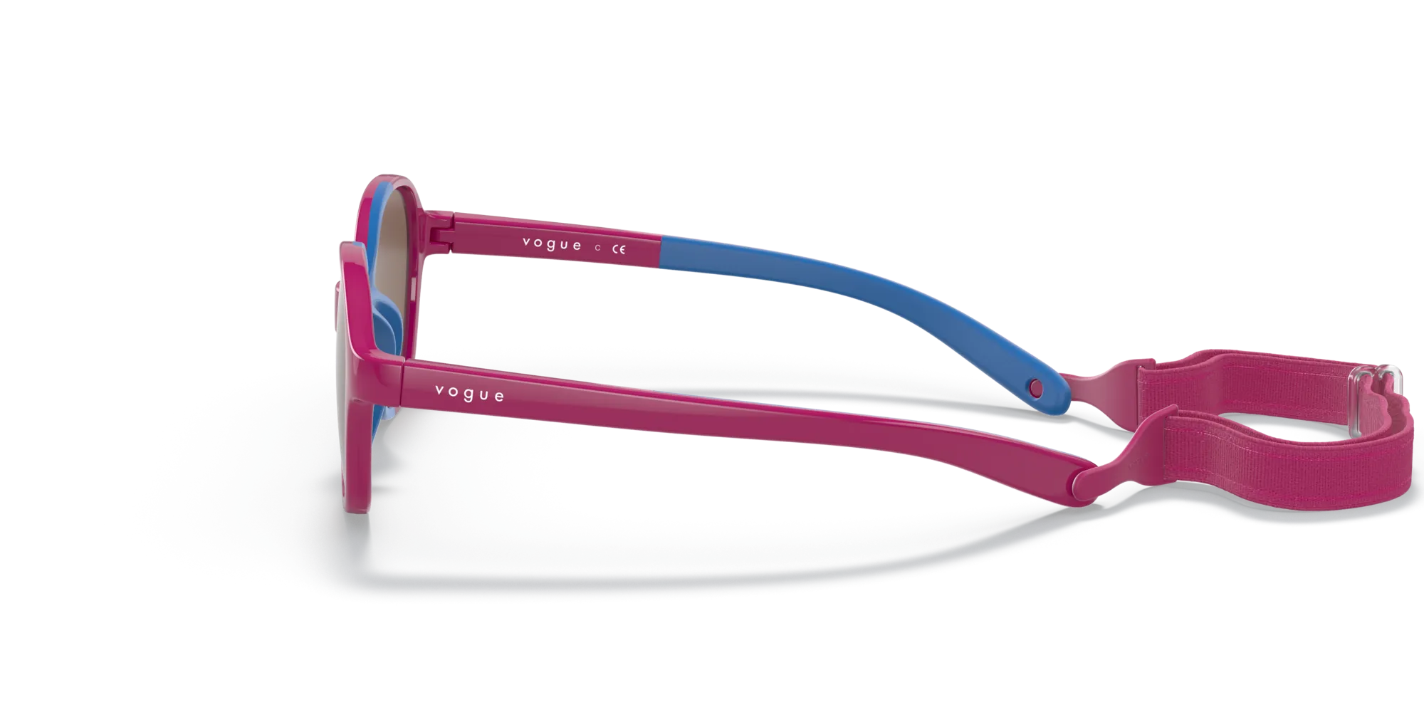 VOGUE EYEWEAR VJ2012 256873 Occhiali da sole bambino Iniettato Rosa Marrone Pillow Normale - immagine 4