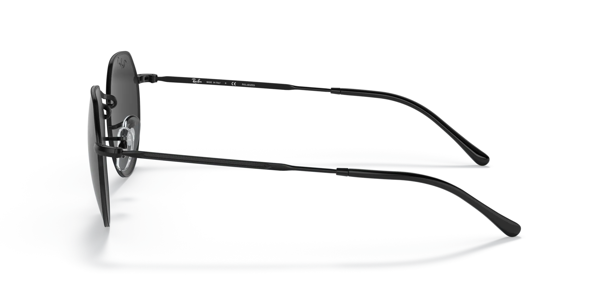 Ray - Ban RB3565 JACK 002/48 Occhiali da sole Metallo Nero Nero Geometrica Polarizzata - immagine 4