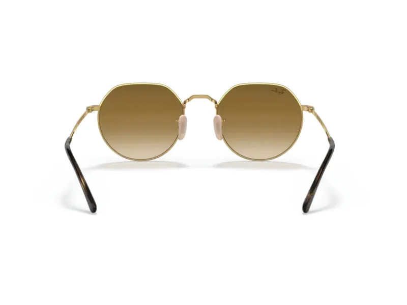 Ray - Ban RB3565 JACK 001/51 Occhiali da sole Metallo Oro [""] Geometrica Normale Sfumato - immagine 3