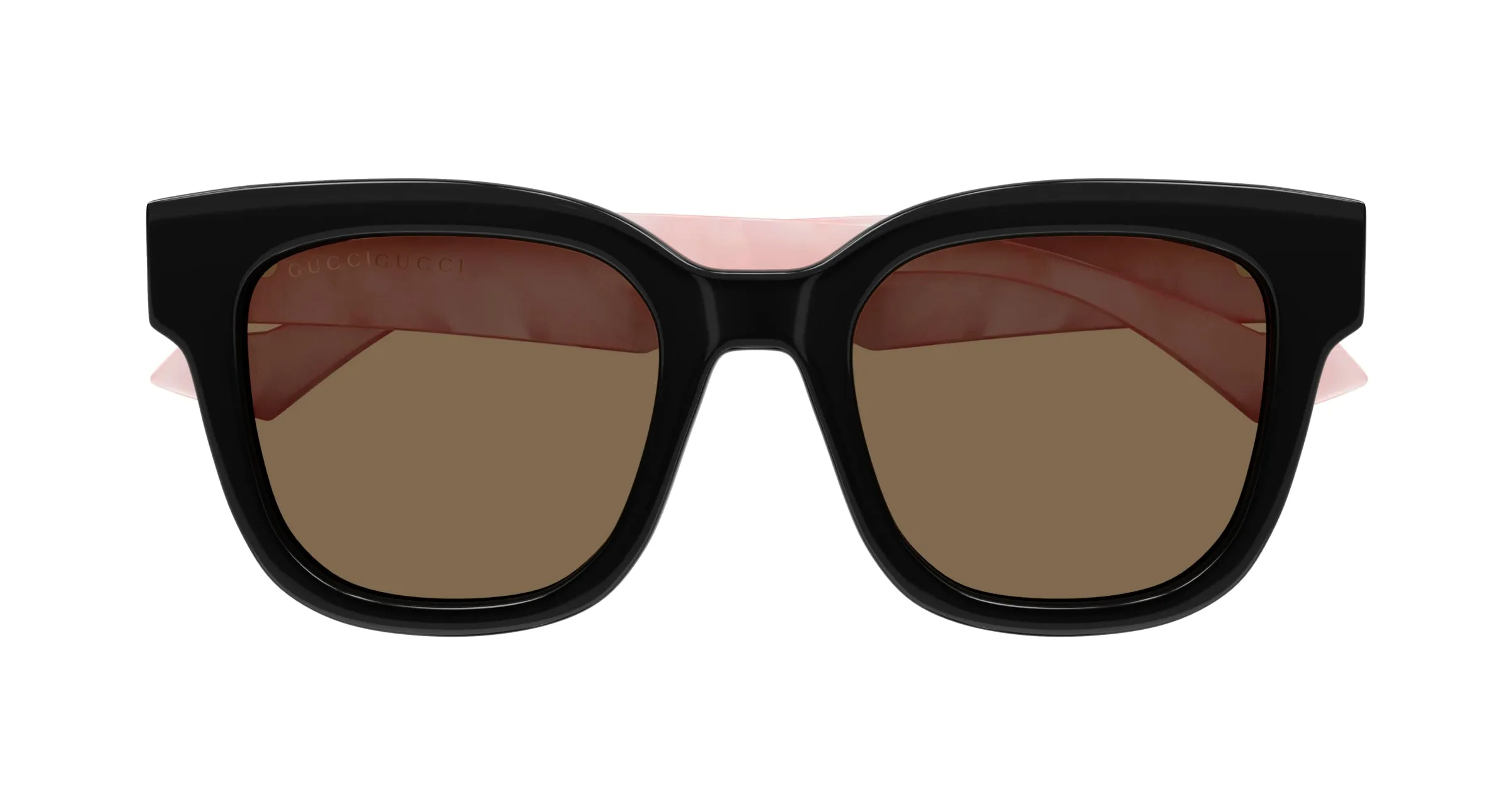 Gucci GG0998S 005 Occhiali da sole Acetato Nero Marrone Squadrata Normale - immagine 2