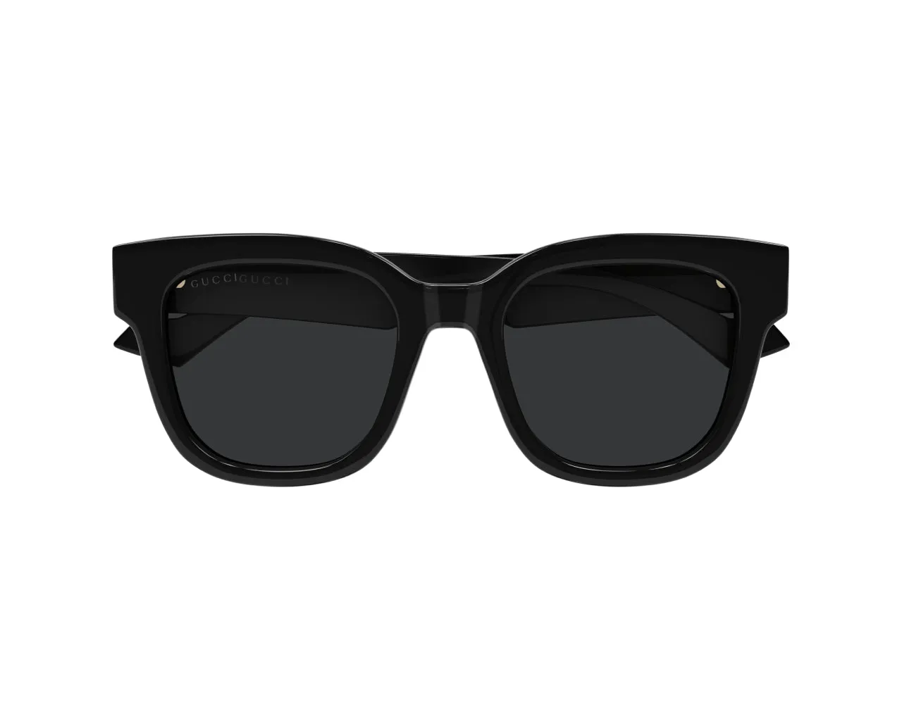 Gucci GG0998S 001 Occhiali da sole Acetato Nero Grigio Squadrata Normale - immagine 2