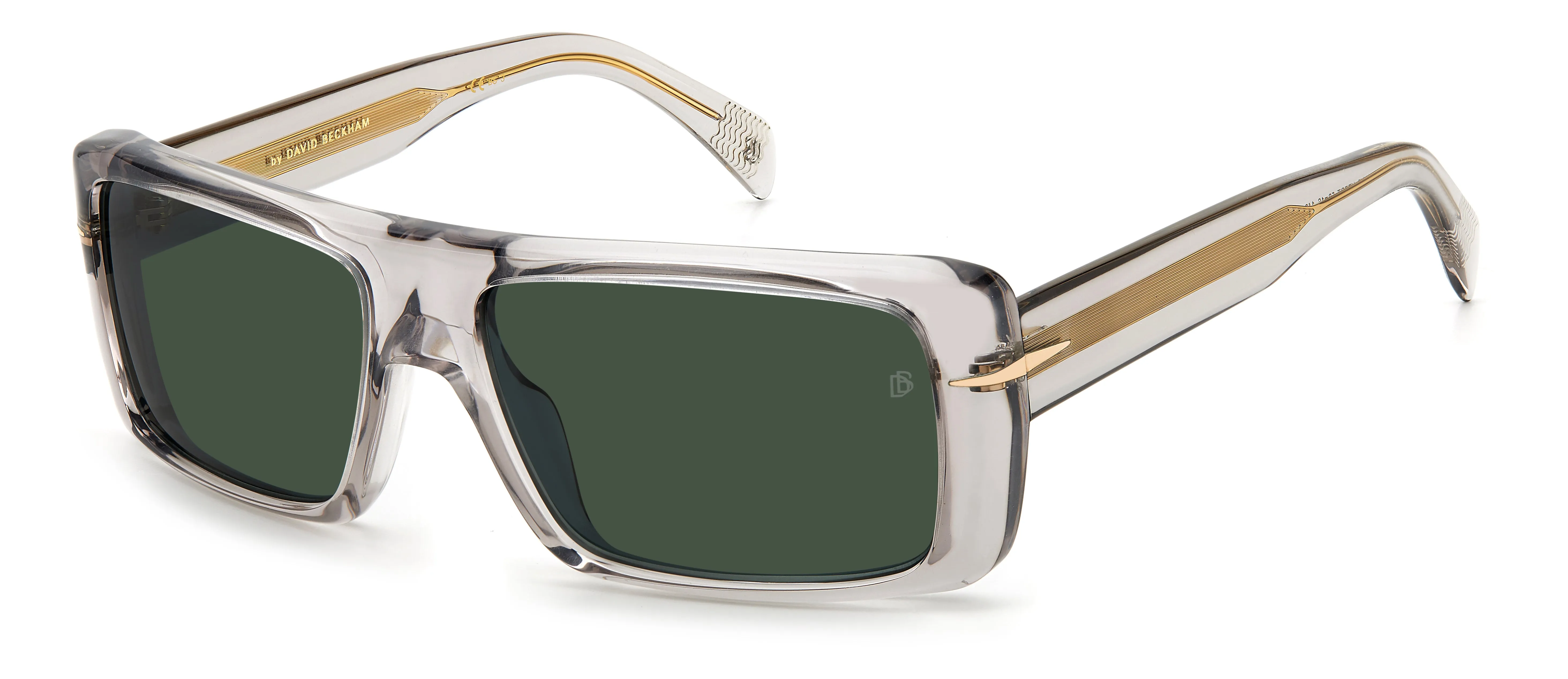 DAVID BECKHAM DB 7063/S KB7/QT Occhiali da sole Acetato Grigio Verde Squadrata Normale - immagine 1