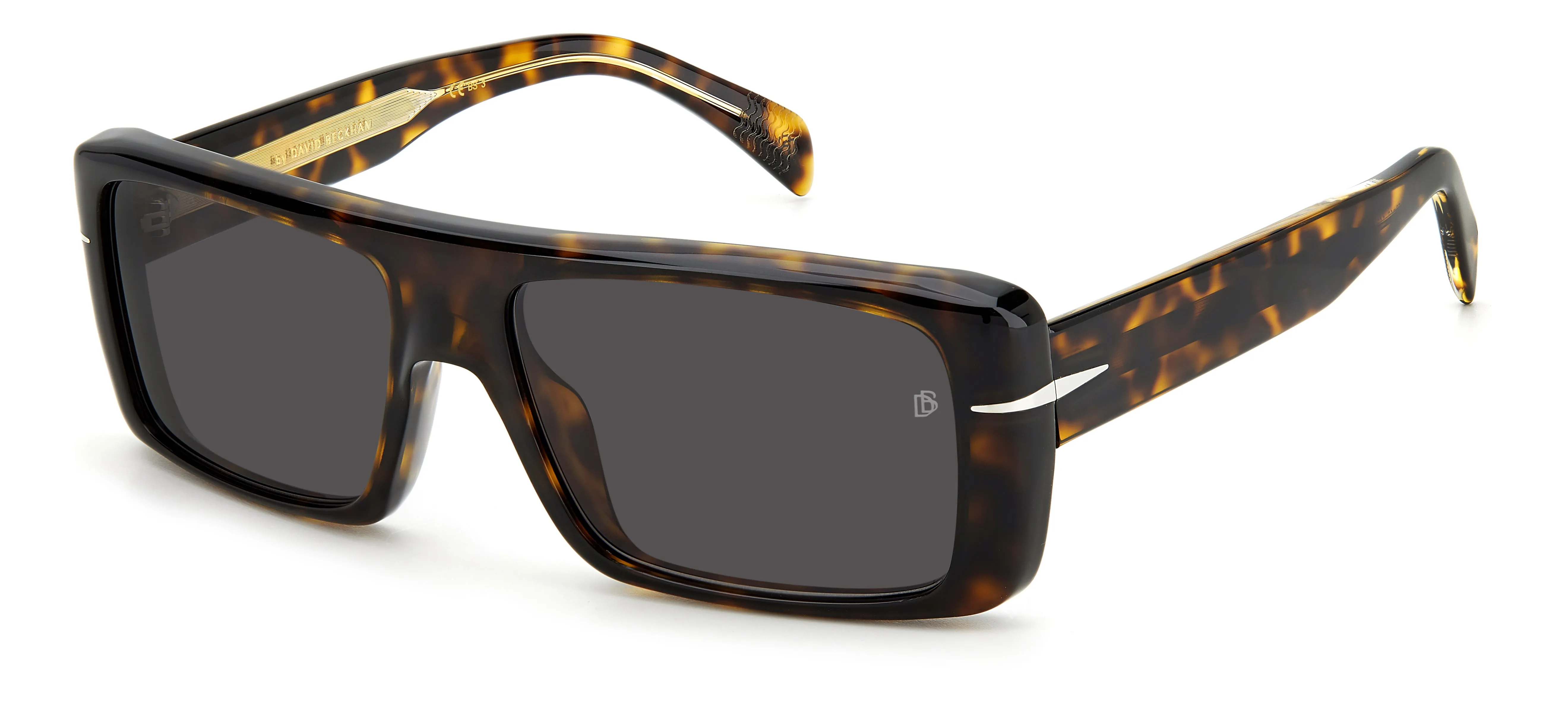 DAVID BECKHAM DB 7063/S 086/IR Occhiali da sole Acetato Havana Grigio Squadrata - immagine 1
