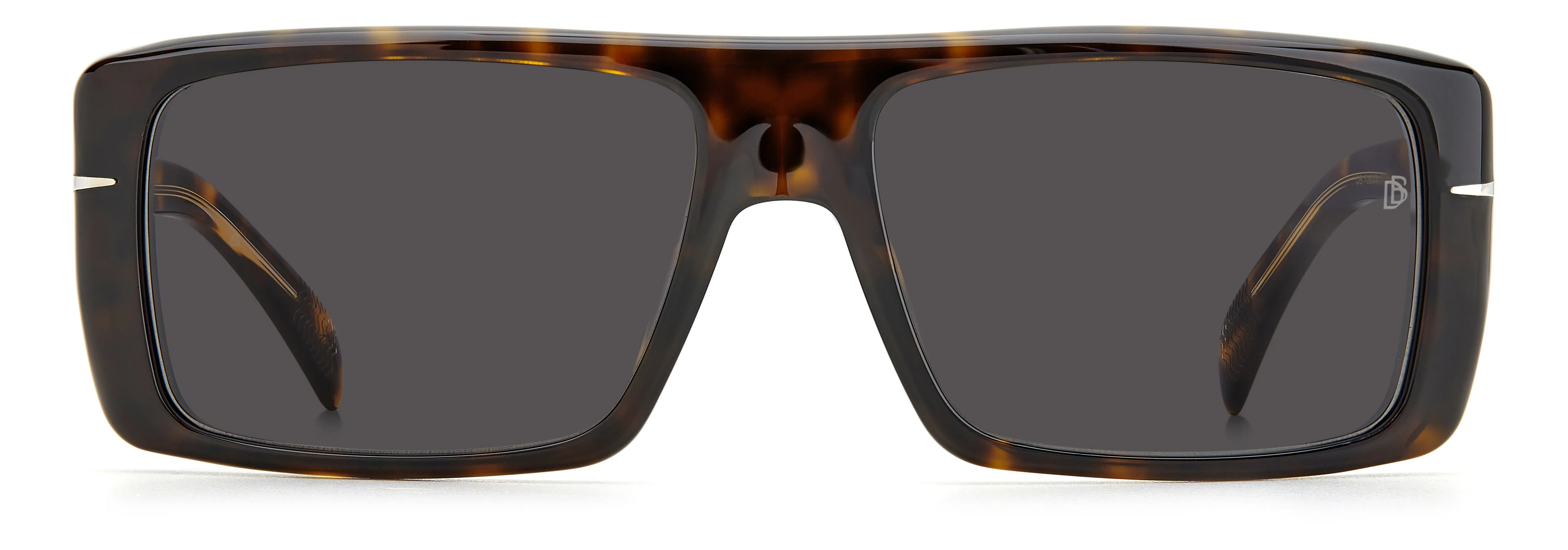 DAVID BECKHAM DB 7063/S 086/IR Occhiali da sole Acetato Havana Grigio Squadrata - immagine 2