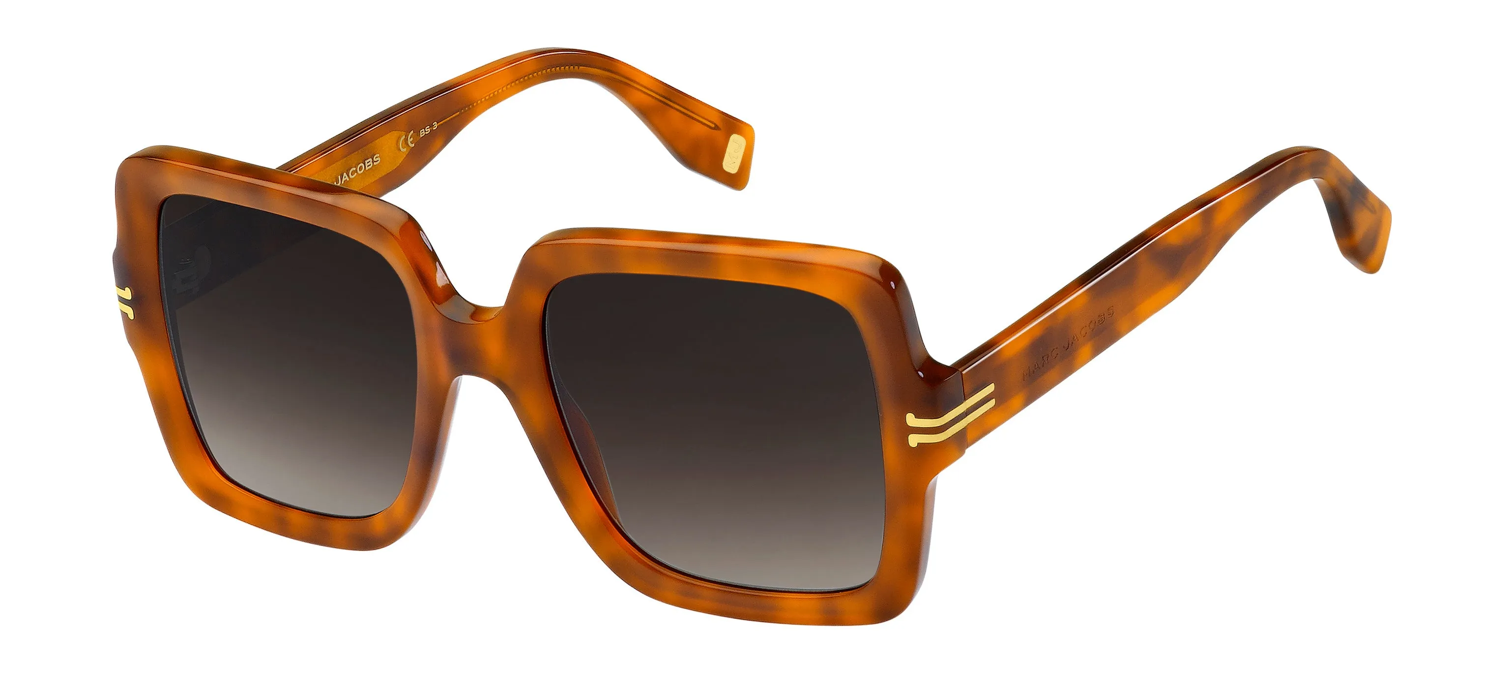 Marc Jacobs MJ 1034/S 05L/HA Occhiali da sole Acetato Havana Marrone Squadrata Normale Sfumato - immagine 1