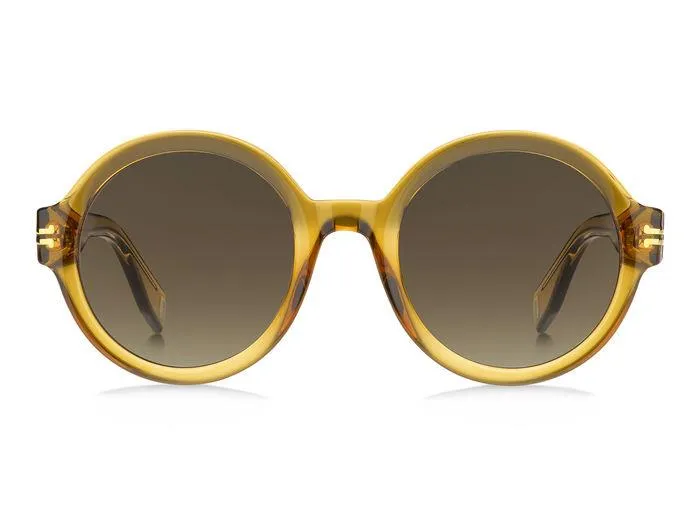 Marc Jacobs MJ 1036/S 40G/HA Occhiali da sole Acetato Giallo Marrone Rotonda Normale Sfumato - immagine 2