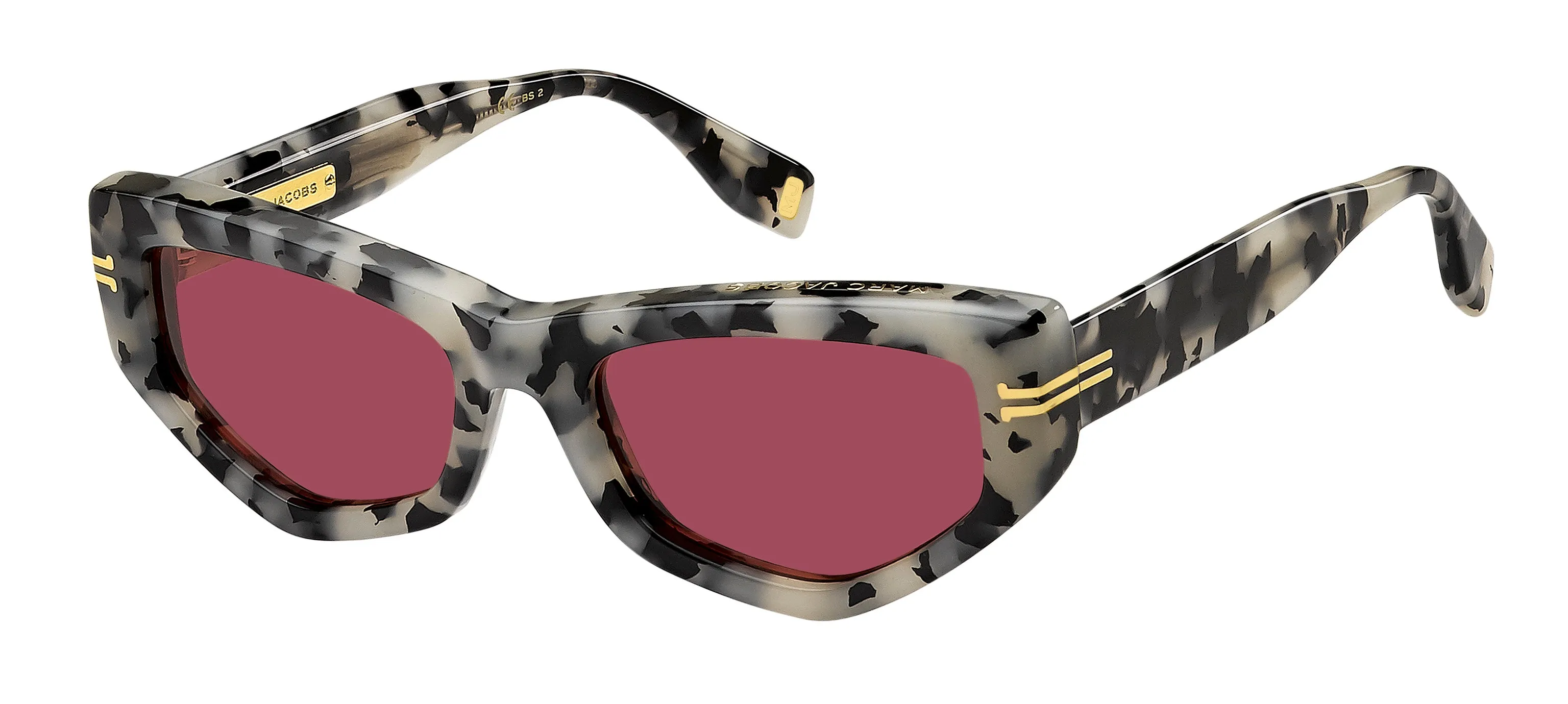 Marc Jacobs MJ 1028/S AB8/4S Occhiali da sole Acetato Havana/Grigio Rosso Cat Eye Normale - immagine 1