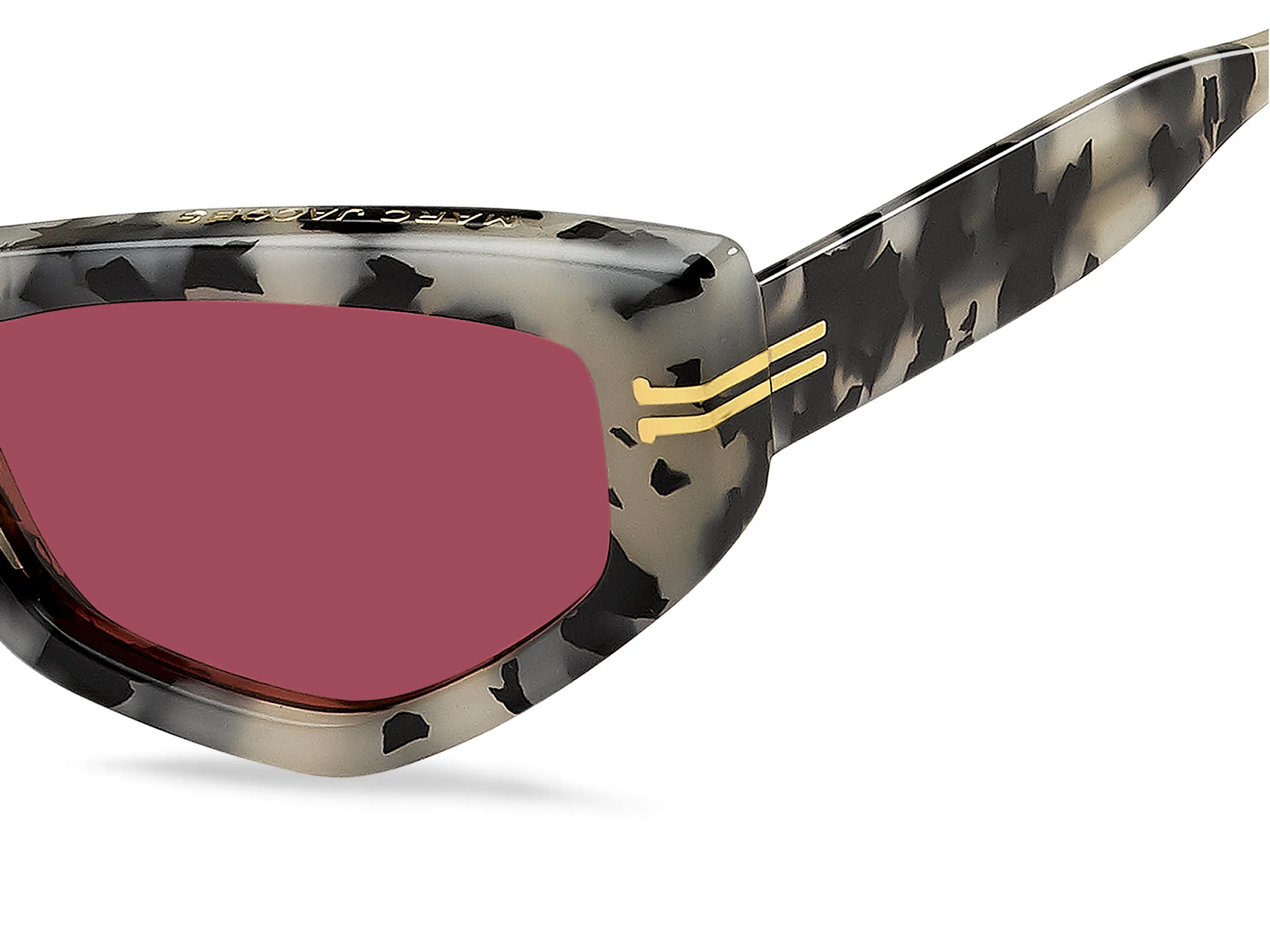 Marc Jacobs MJ 1028/S AB8/4S Occhiali da sole Acetato Havana/Grigio Rosso Cat Eye Normale - immagine 3